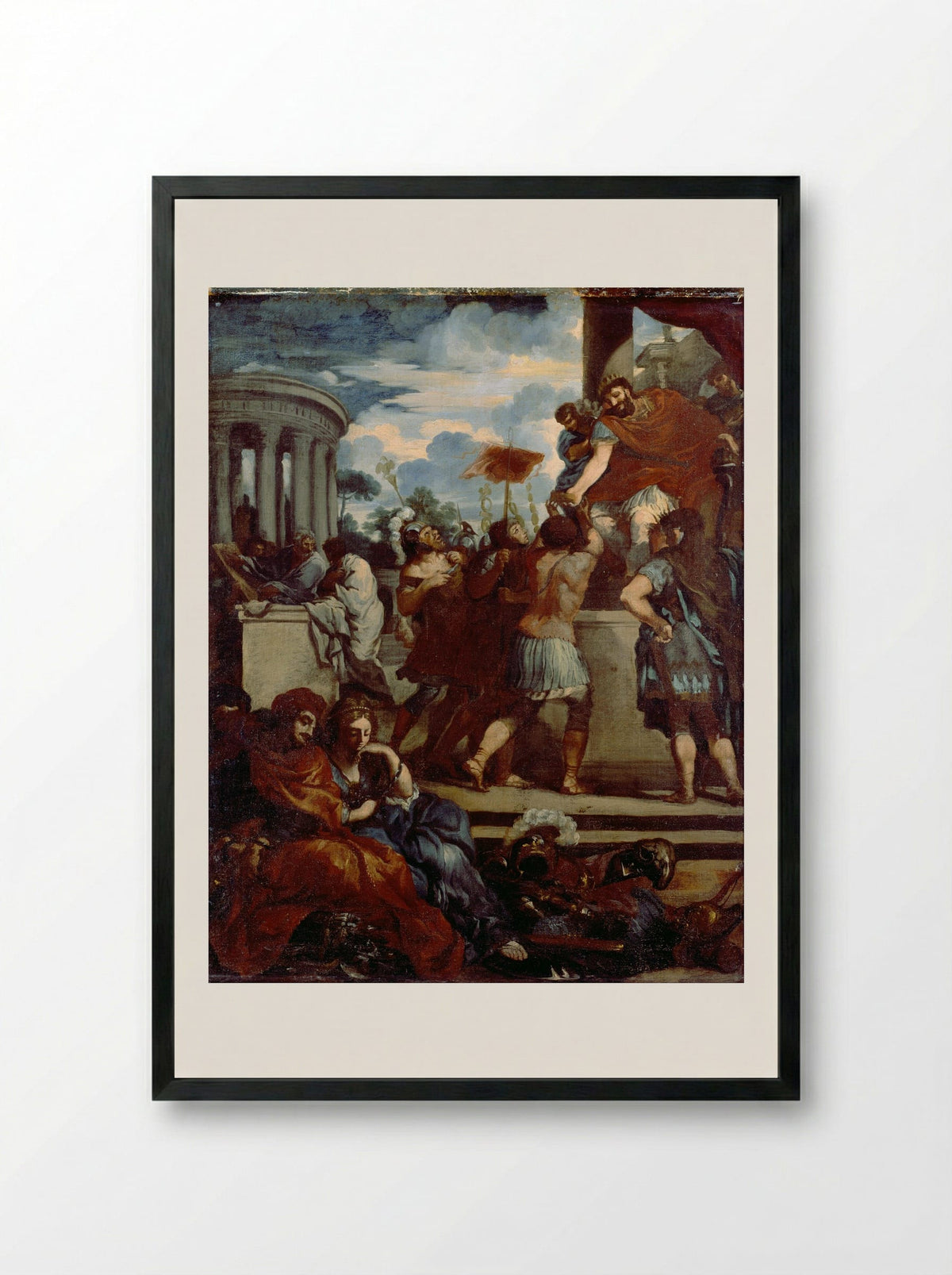 The Age of Bronze - Pietro da Cortona - Framed Print Black