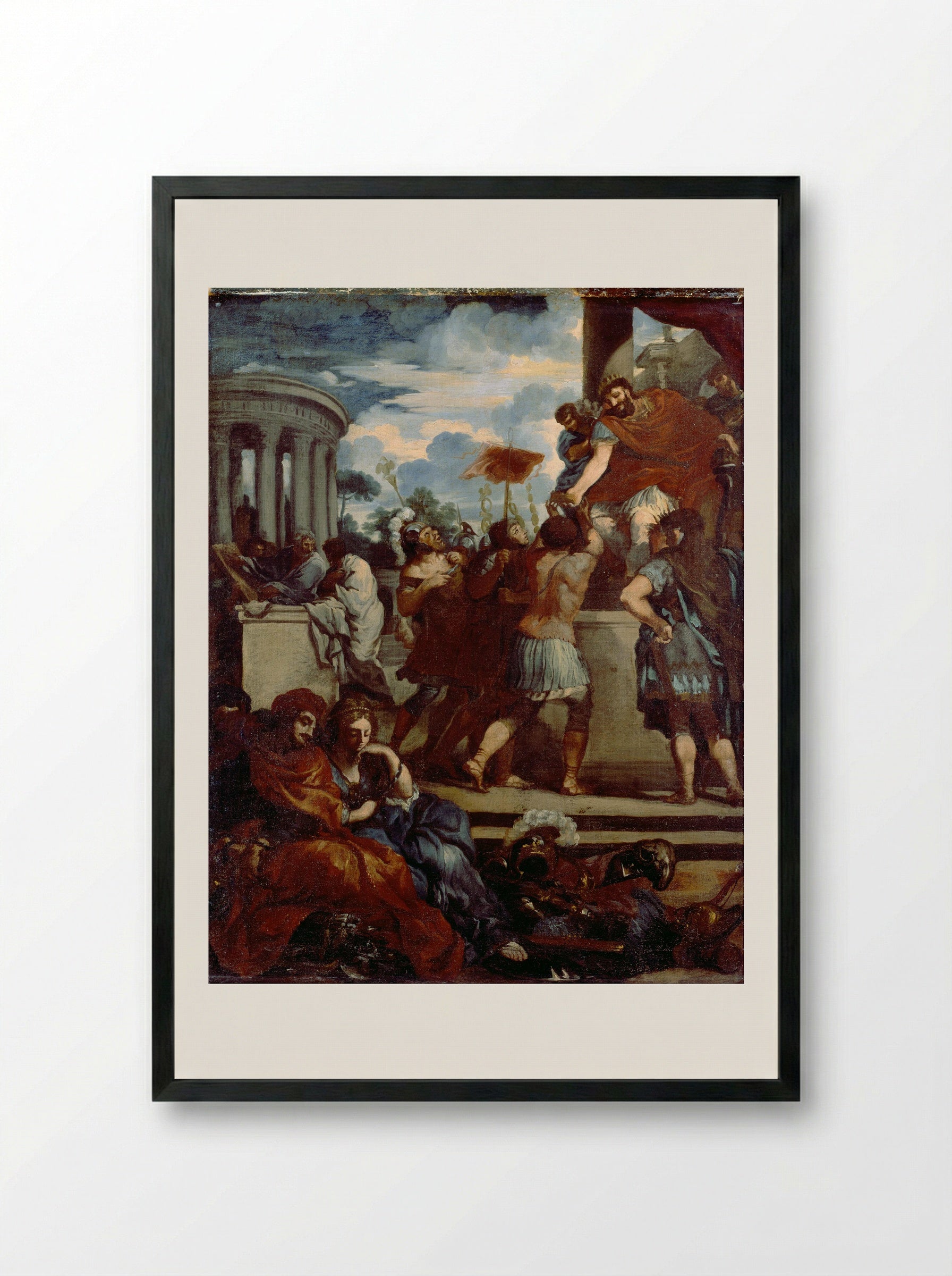 The Age of Bronze - Pietro da Cortona - Framed Print Black