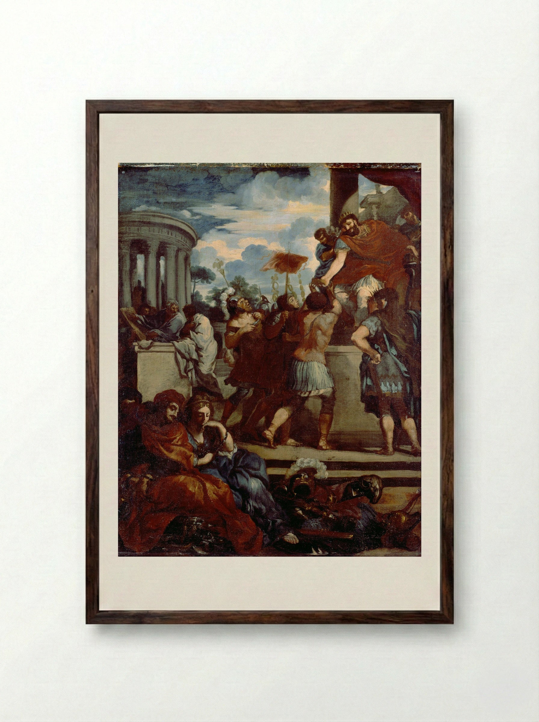 The Age of Bronze - Pietro da Cortona - Framed Print Dark Wood