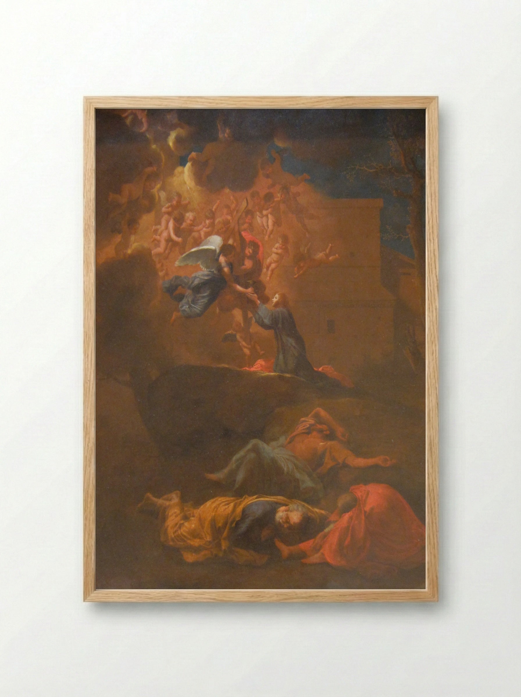 The Agony in the Garden - Nicolas Poussin - Framed Print Wood