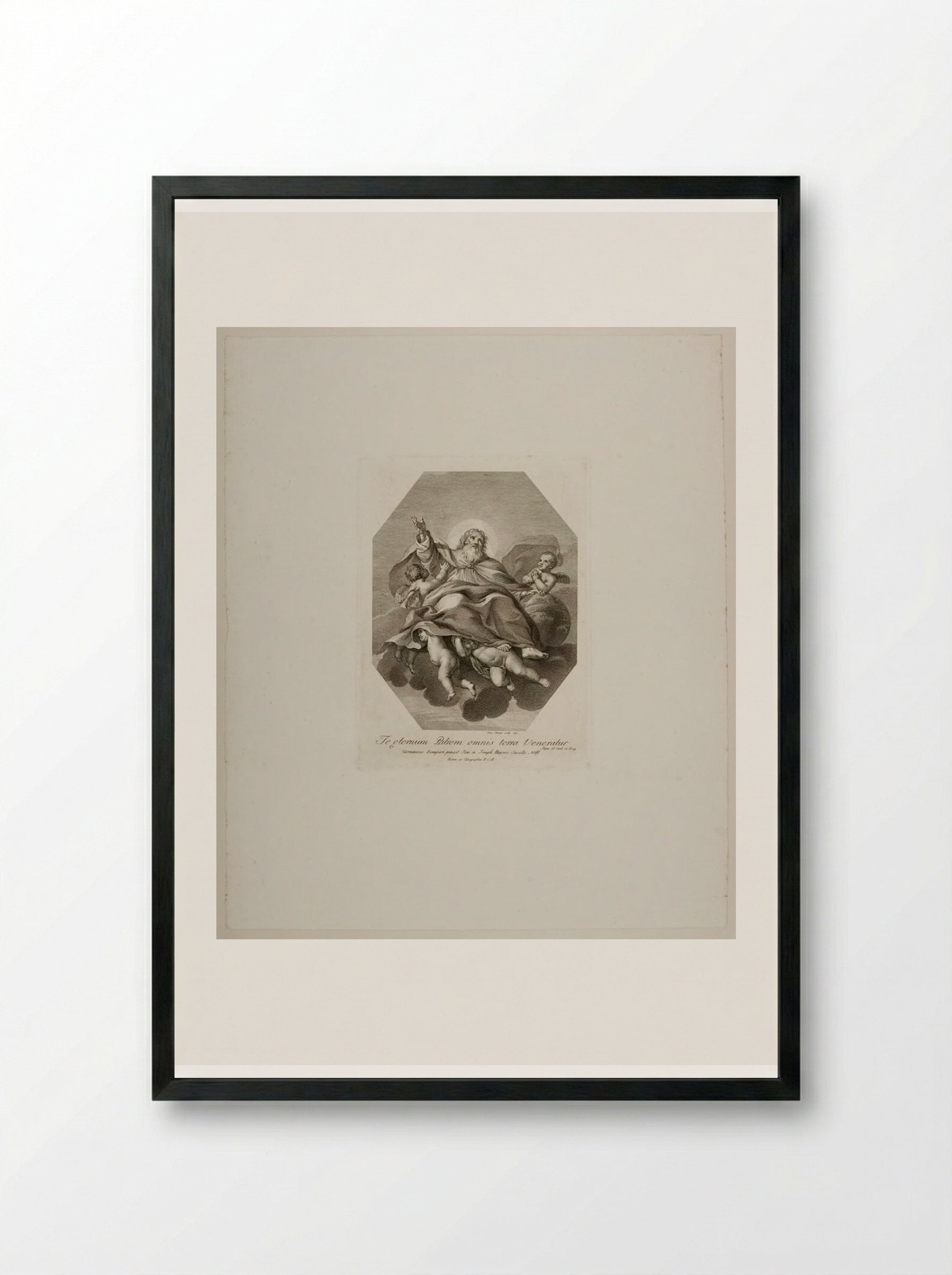 The Almighty - Domenico Cunego - Framed Print Black