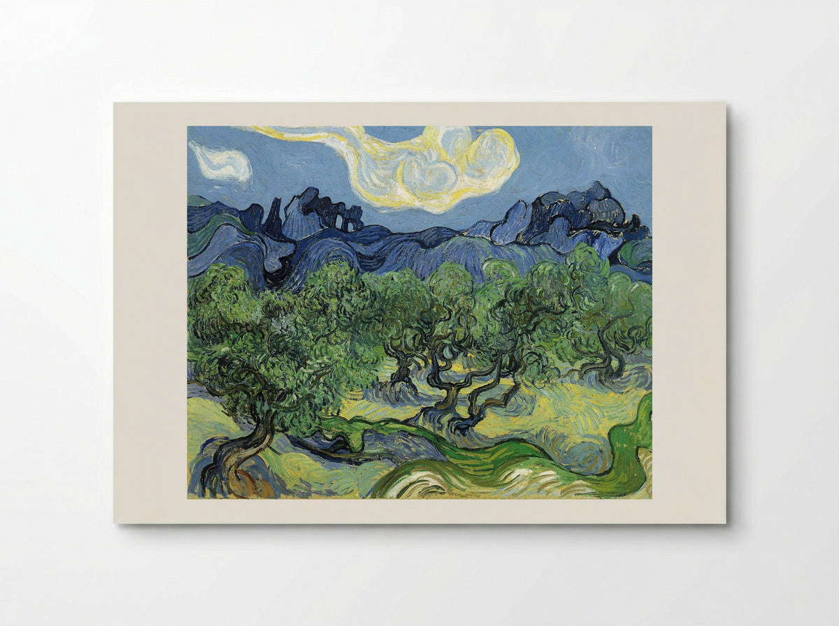 The Alpilles with Olive Trees in the Foreground - Vincent van Gogh - Poster