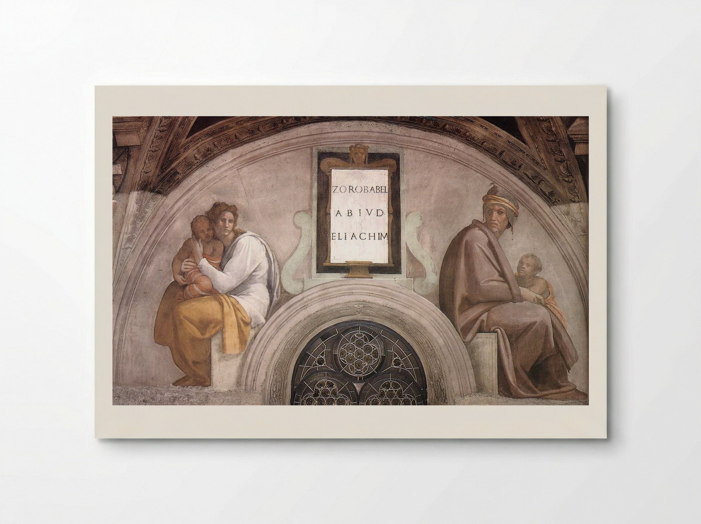 The Ancestors of Christ: Abiud, Eliakim - Michelangelo - Poster