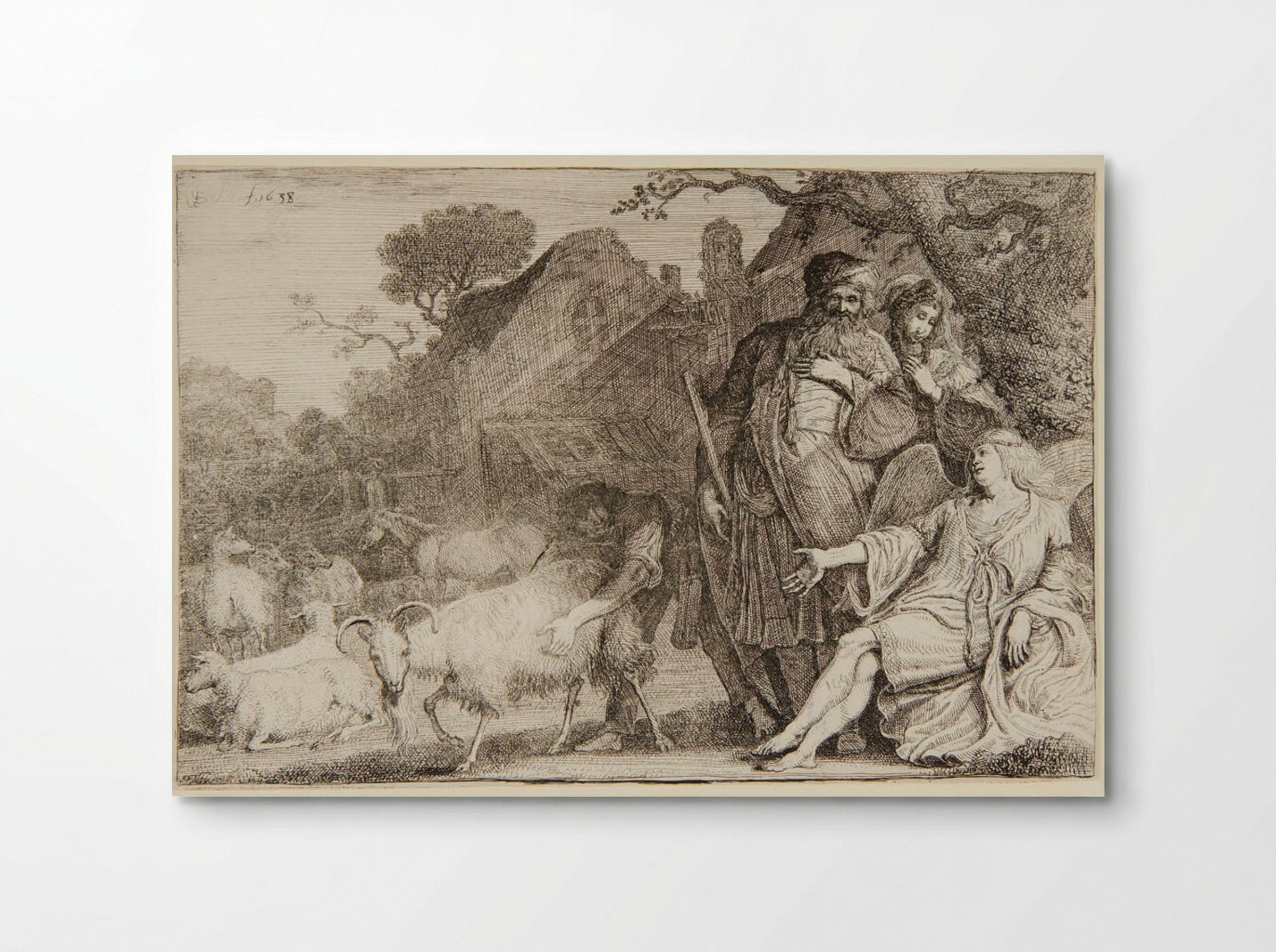 The Angel Promises Abraham a Son - Gerrit Claesz. Bleker - Poster