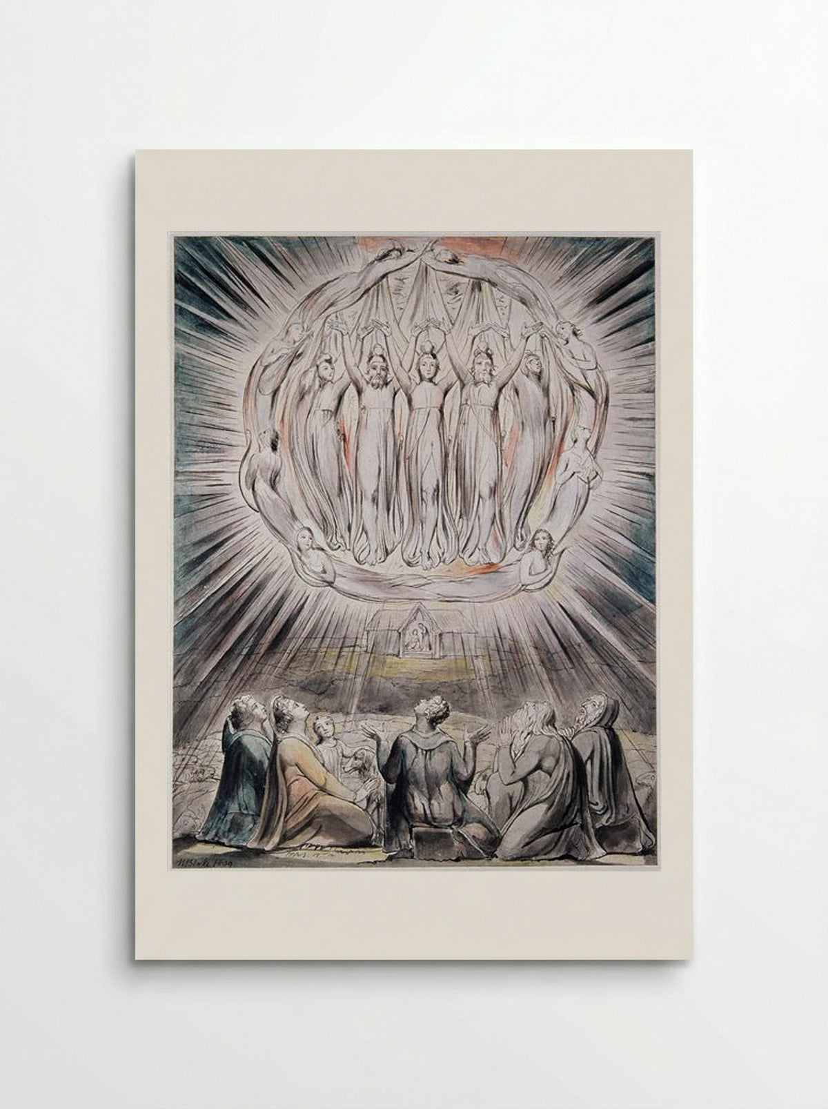 The Angels Appearing to the Shepherds - William Blake - Poster