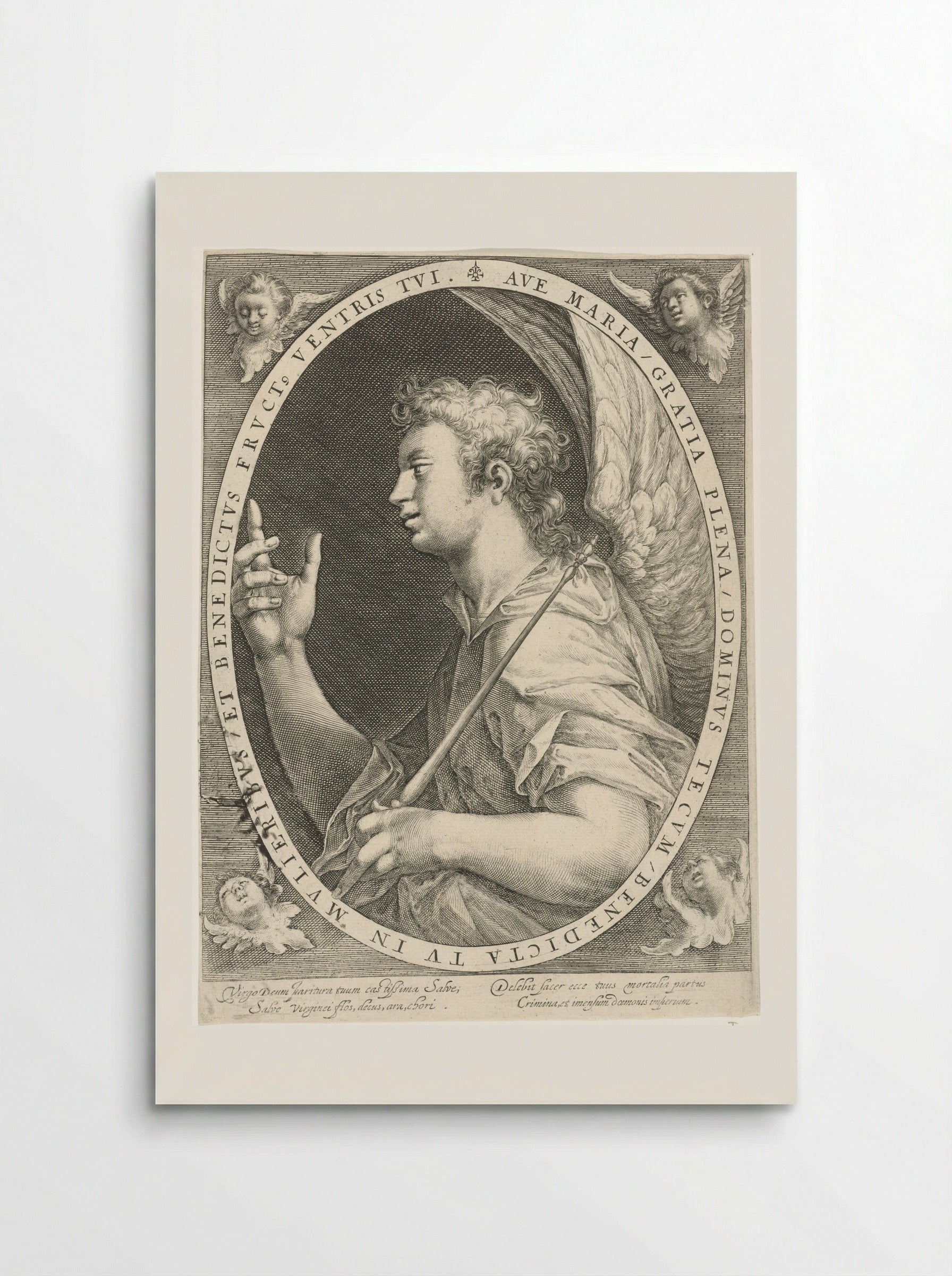 The Annunciation (Angel Gabriel) - Crispijn van de Passe (I) - Poster