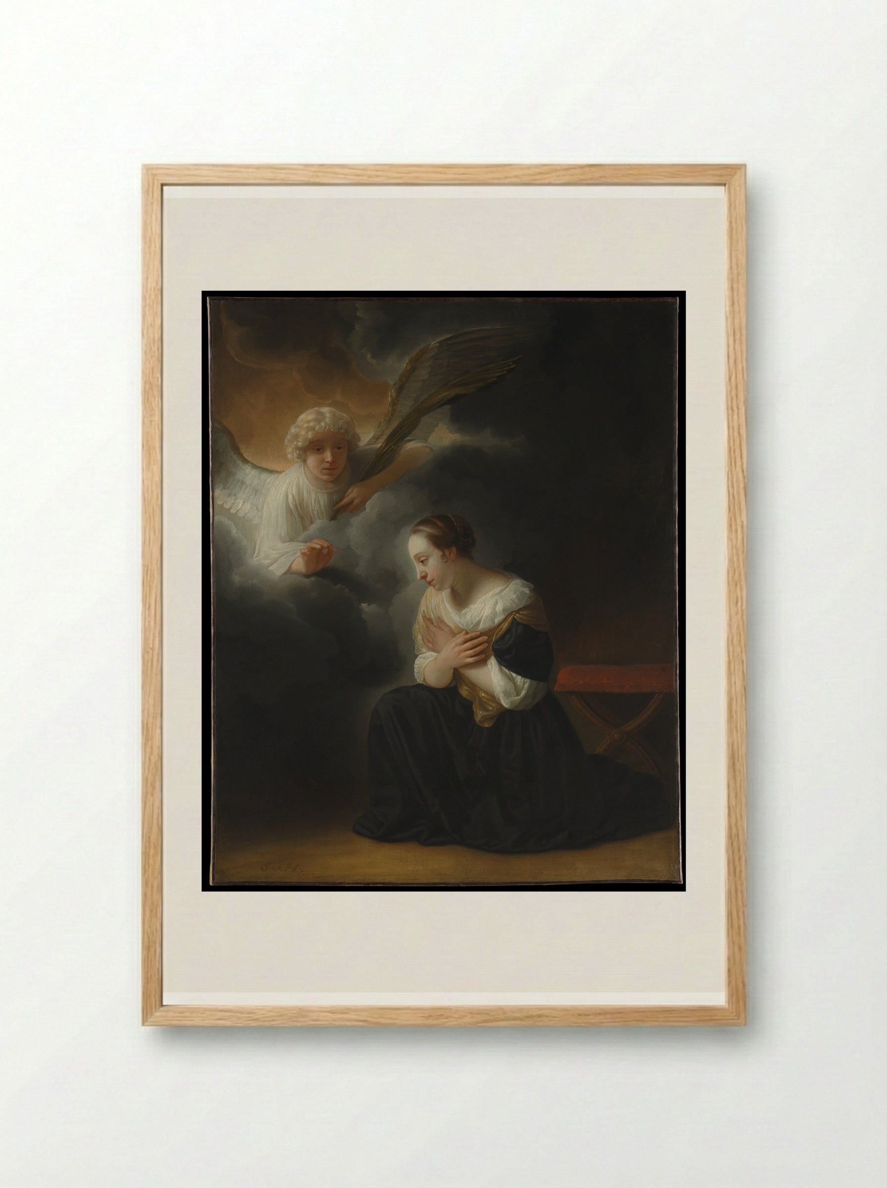 The Annunciation of the Death of the Virgin - Samuel van Hoogstraten - Framed Print Wood