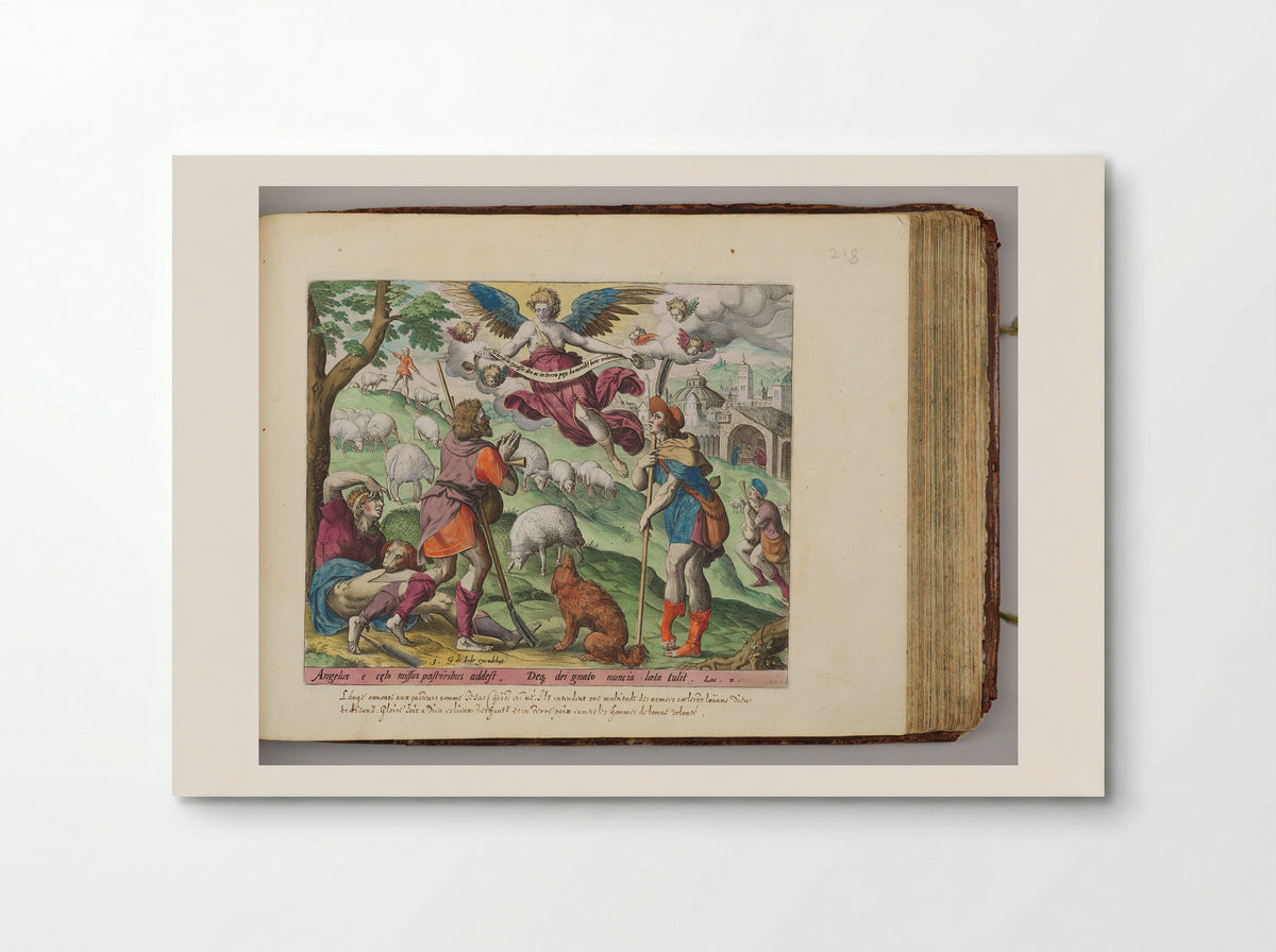 The Annunciation to the Shepherds - Johann Sadeler I - Poster