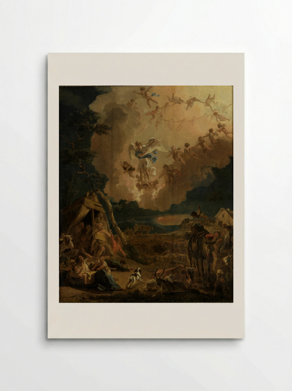 The Annunciation to the Shepherds - Abraham Daniëlsz. Hondius - Poster