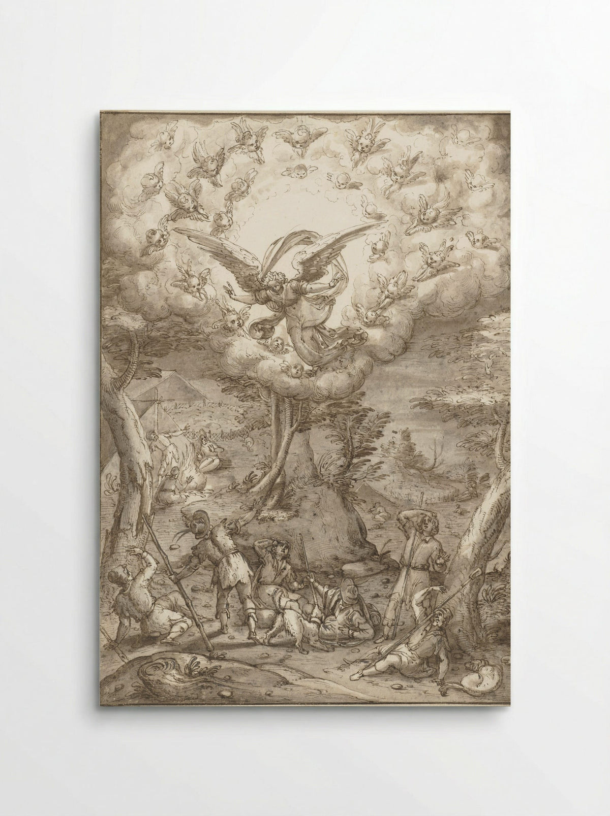 The Annunciation to the Shepherds - Peter de Witte - Poster
