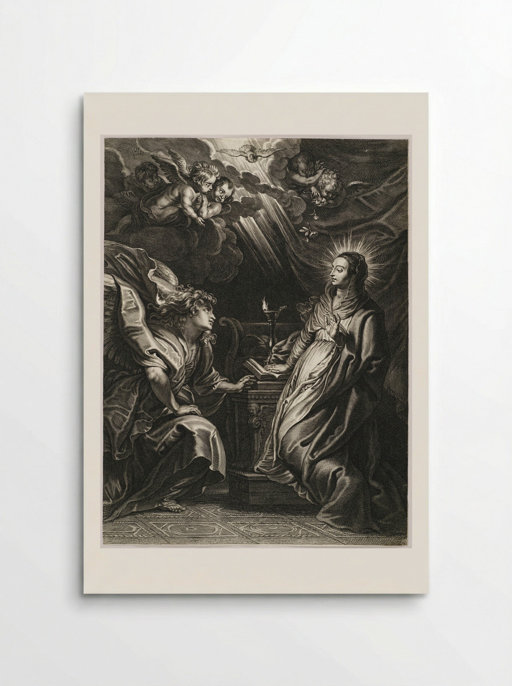 The Annunciation - Schelte Adamsz. Bolswert - Poster