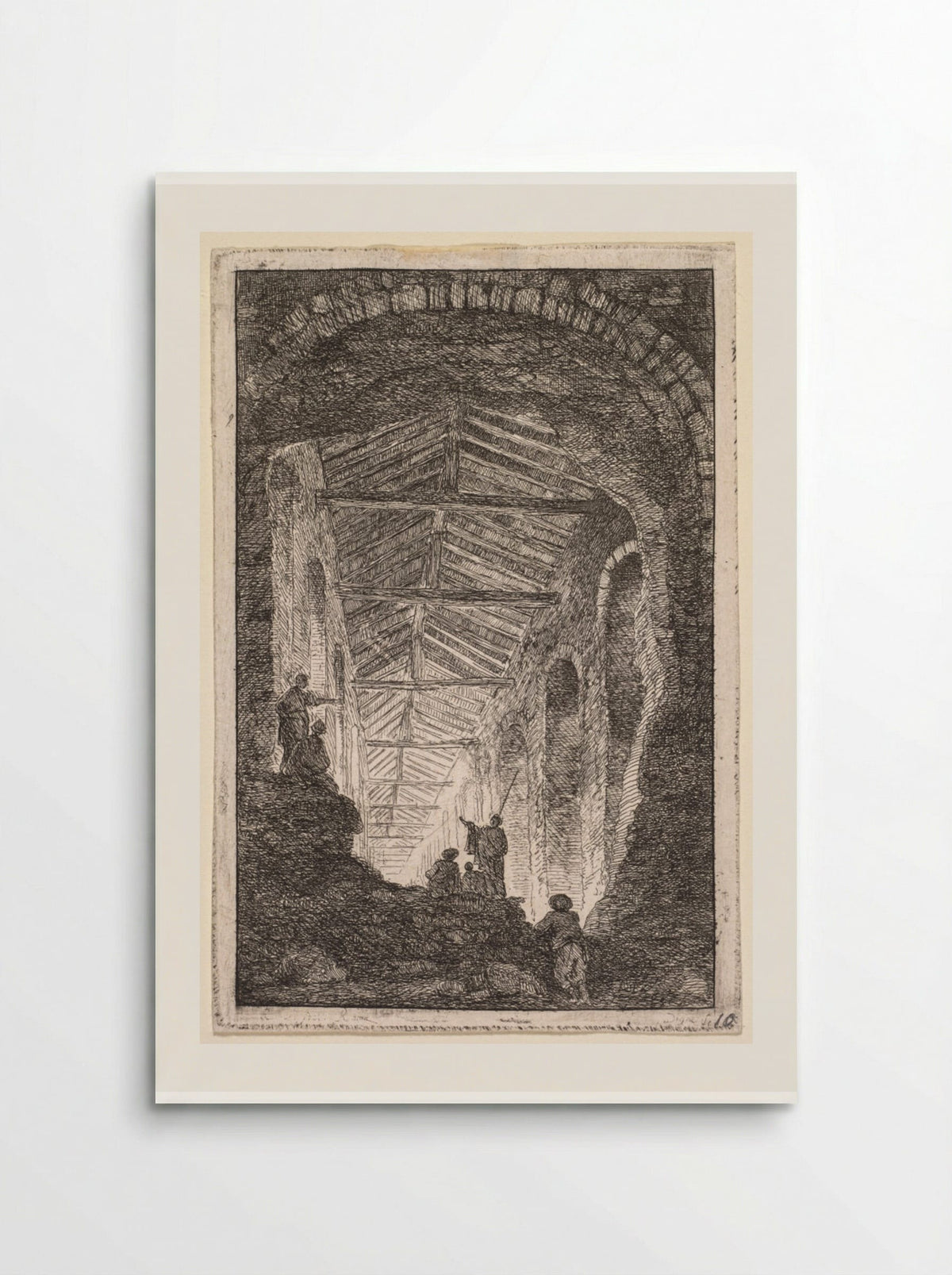 The Antique Gallery - Hubert Robert - Poster