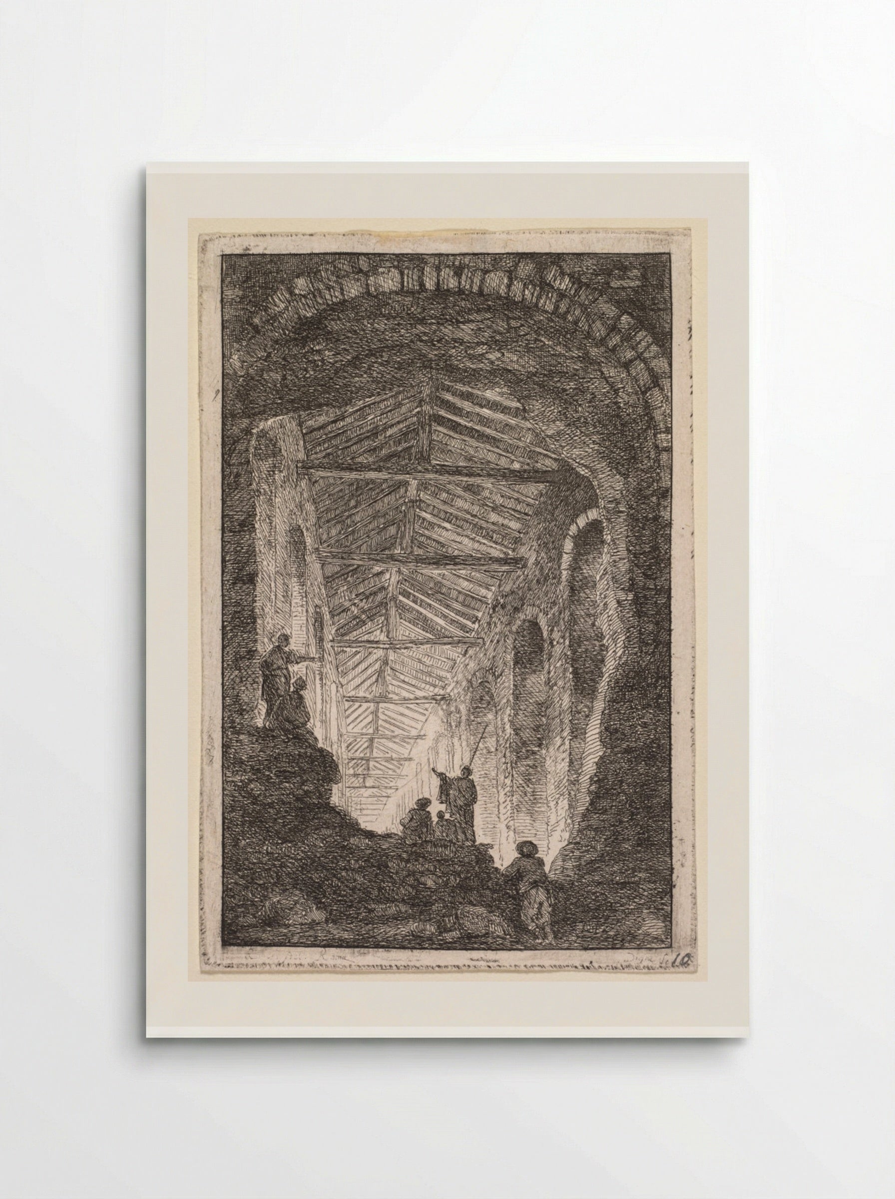 The Antique Gallery - Hubert Robert - Poster