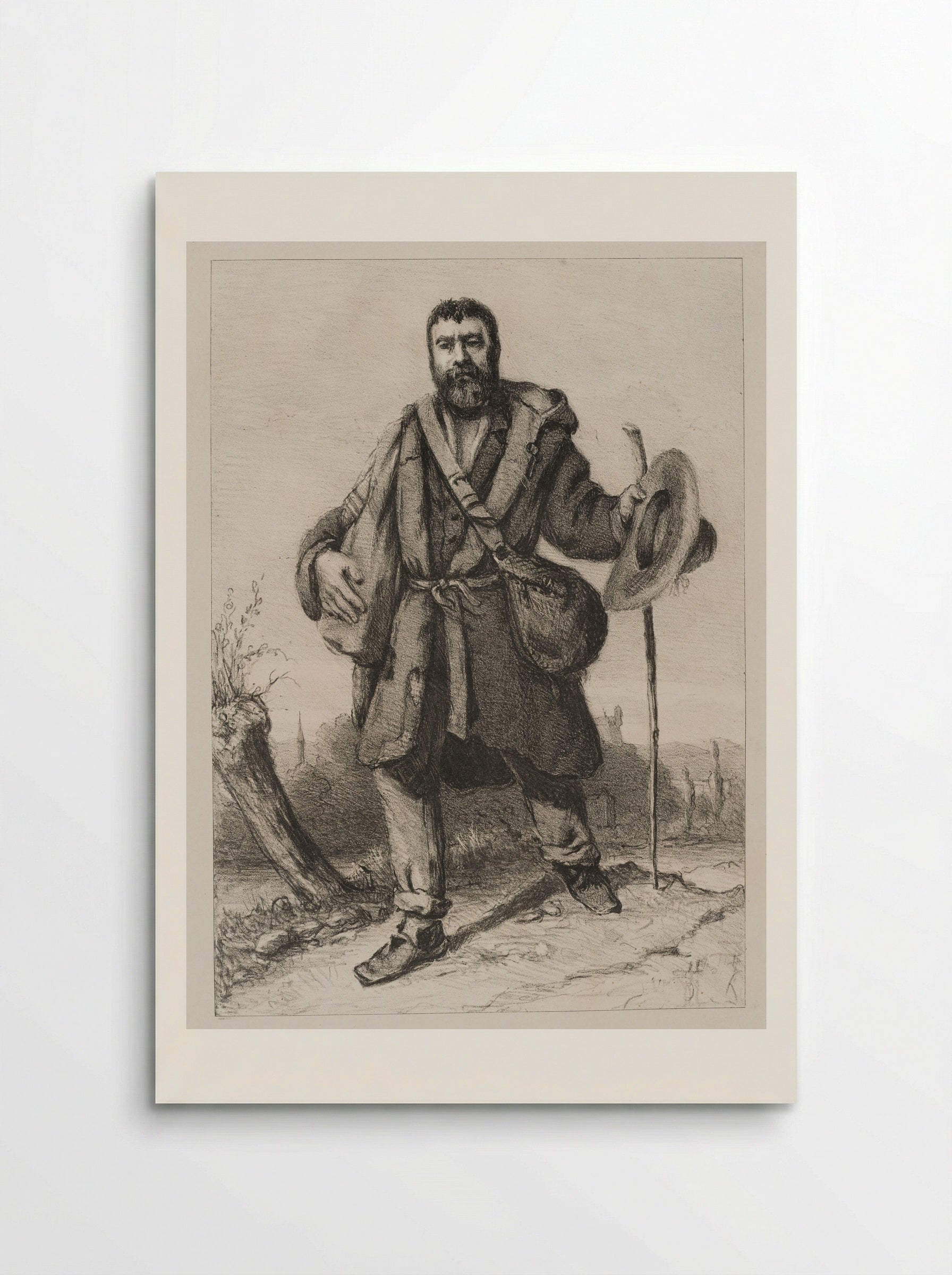 The Apostle Jean Journet - Gustave Courbet - Poster