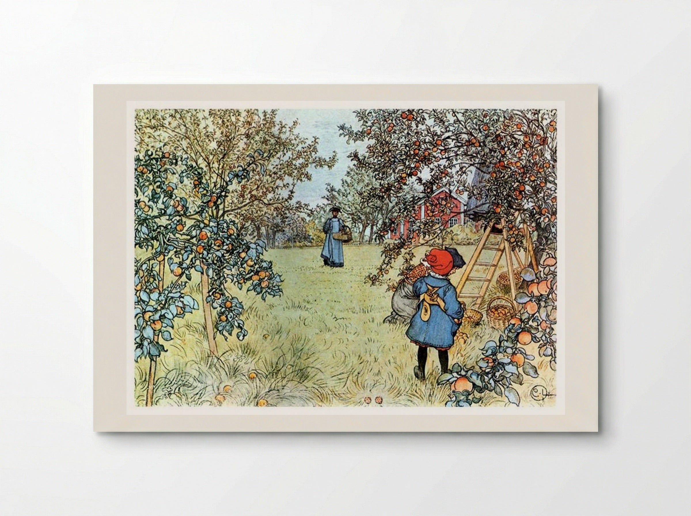 The Apple Harvest - Carl Larsson - Poster