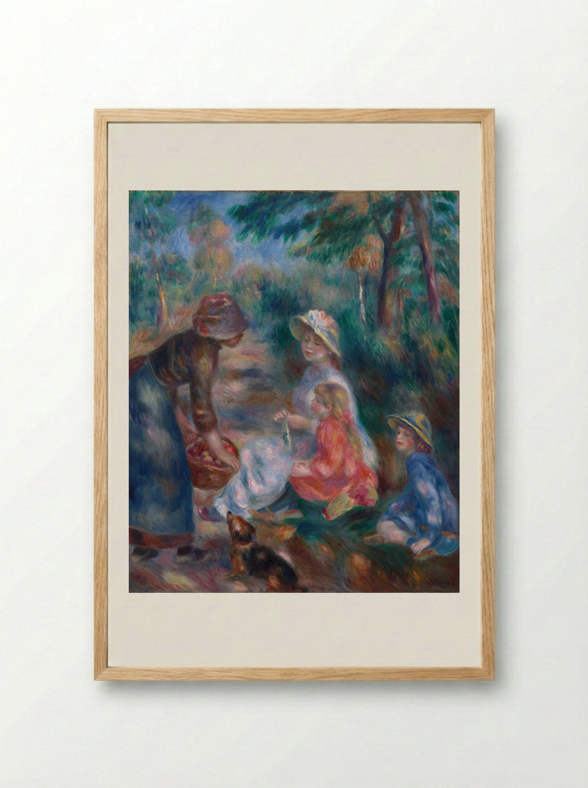 The Apple Seller - Pierre-Auguste Renoir - Framed Print Wood