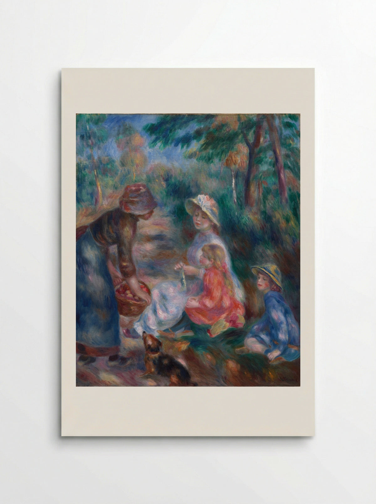 The Apple Seller - Pierre-Auguste Renoir - Poster