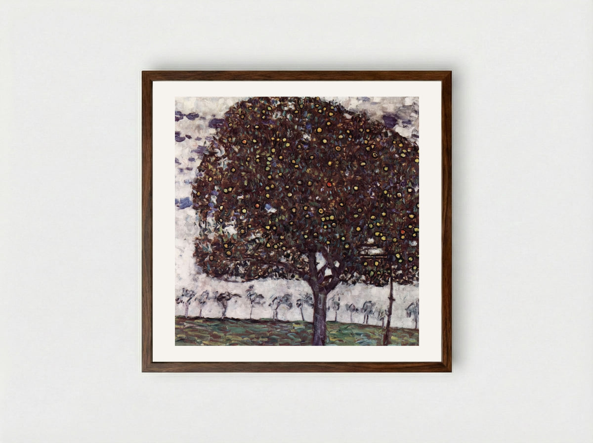 The Apple Tree I - Gustav Klimt - Framed Print Dark Wood