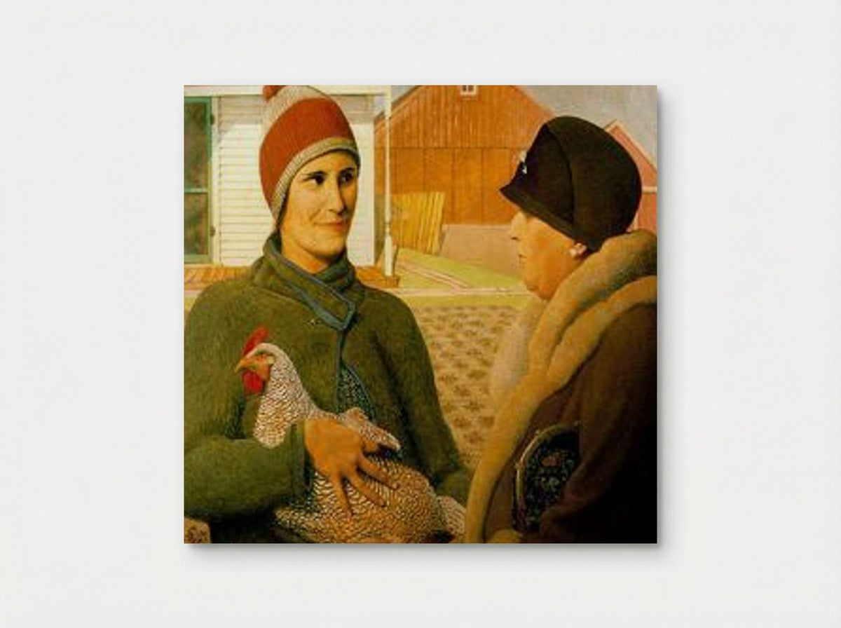 The Appraisal - Grant Wood - Poster