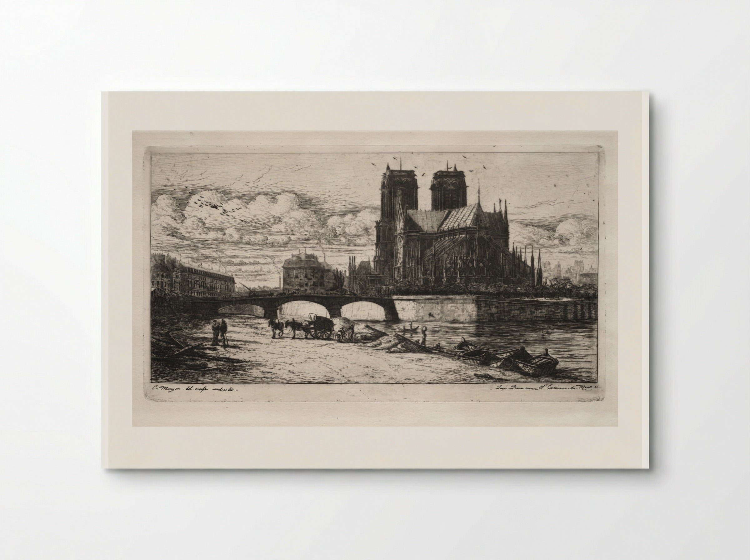 The Apse of Notre Dame, Paris - Charles Meryon - Poster