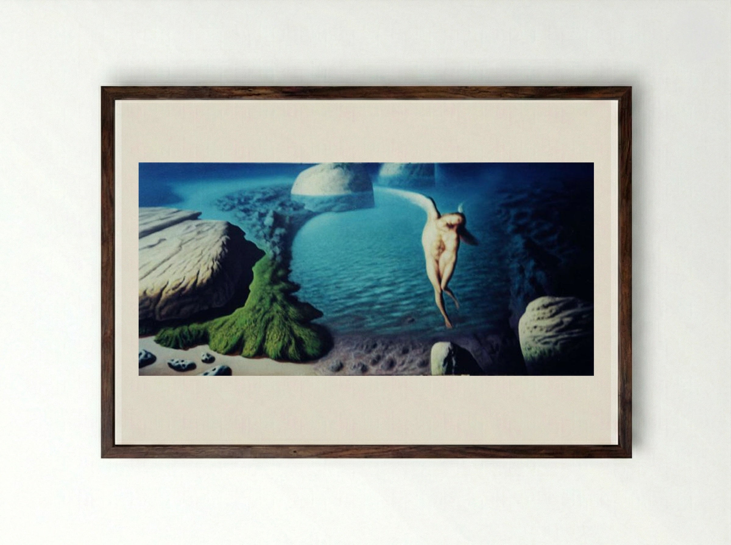 The Archipelago of Love - Sabin Balasa - Framed Print Dark Wood