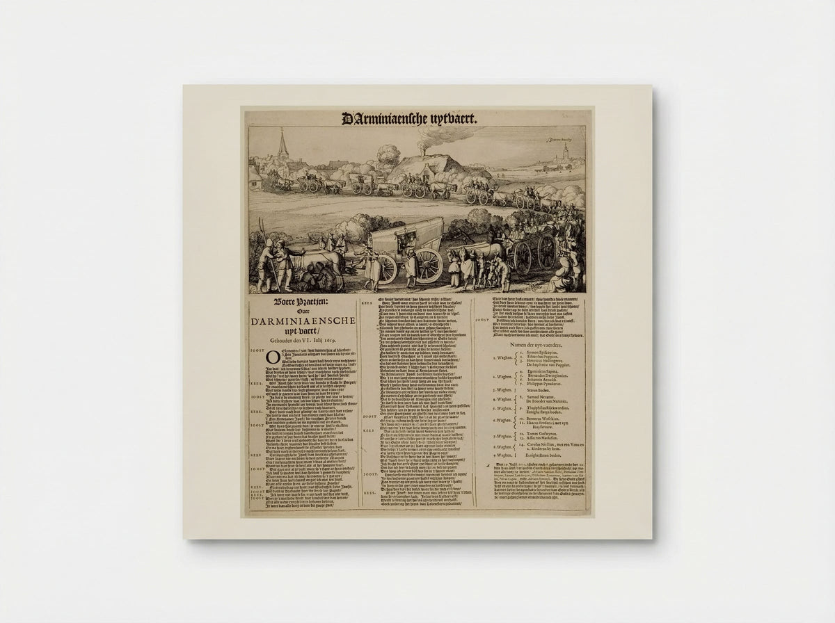 The Arminian Decree: Farmer's Talk over the Arminian Decree - Claes Jansz. Visscher - Poster