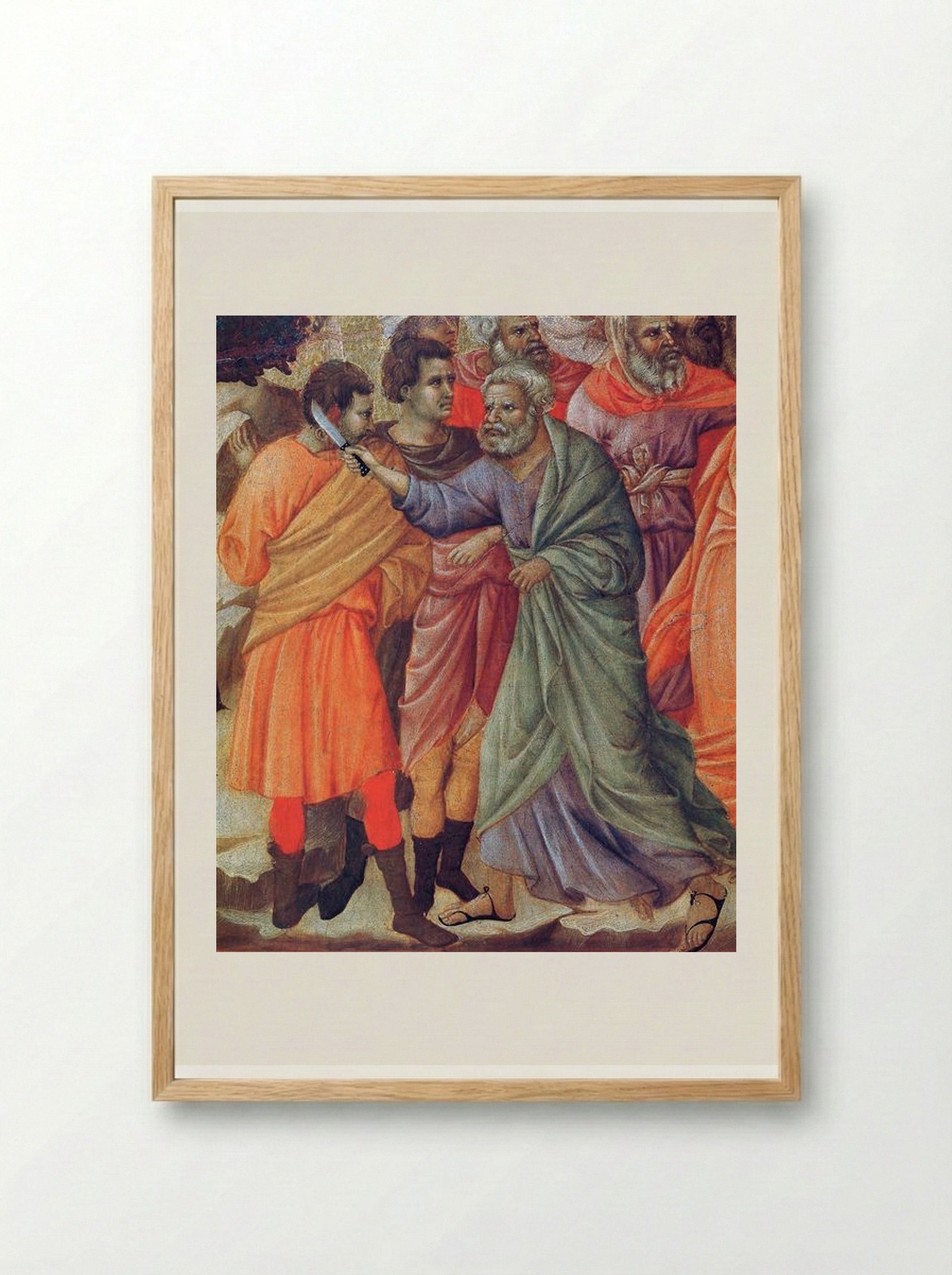 The Arrest of Christ - Duccio di Buoninsegna - Framed Print Wood