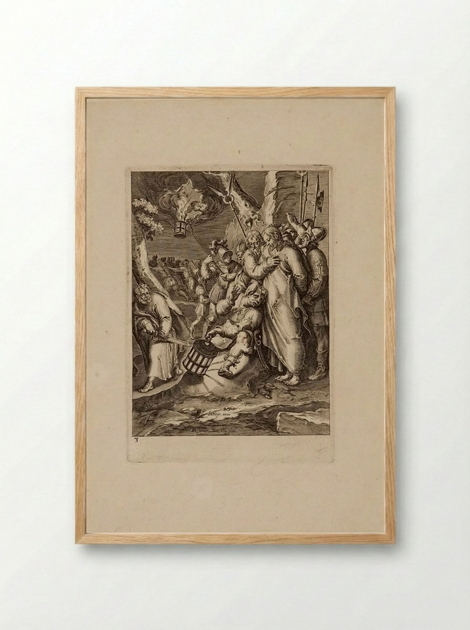The Arrest of Christ - Zacharias Dolendo - Framed Print Wood