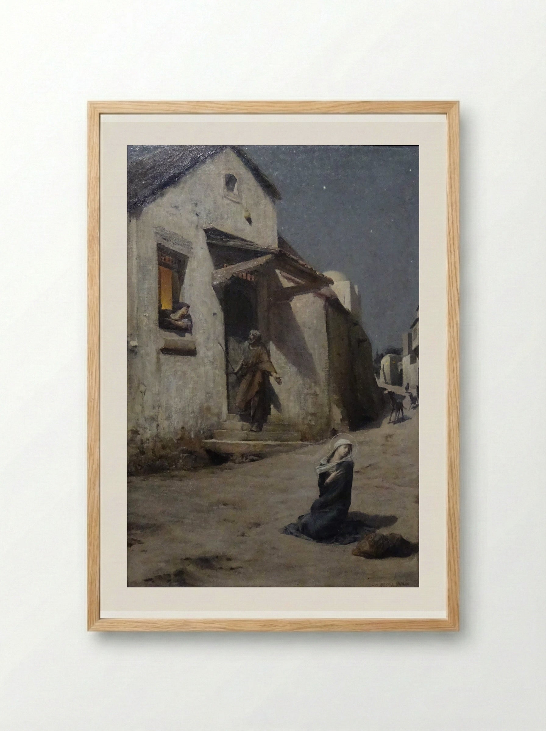 The Arrival at Bethlehem - Luc-Olivier Merson - Framed Print Wood