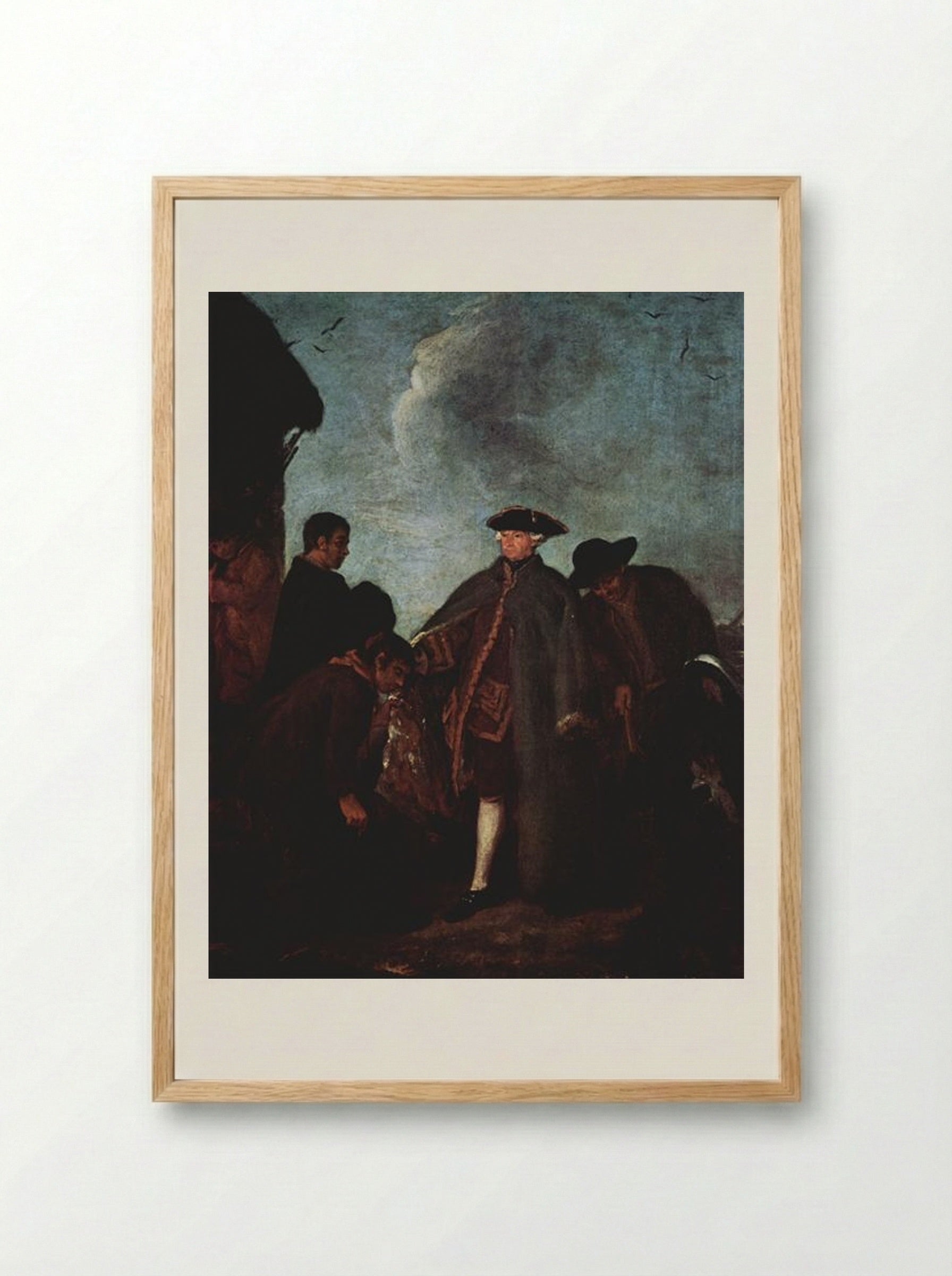 The Arrival of the Nobleman - Pietro Longhi - Framed Print Wood
