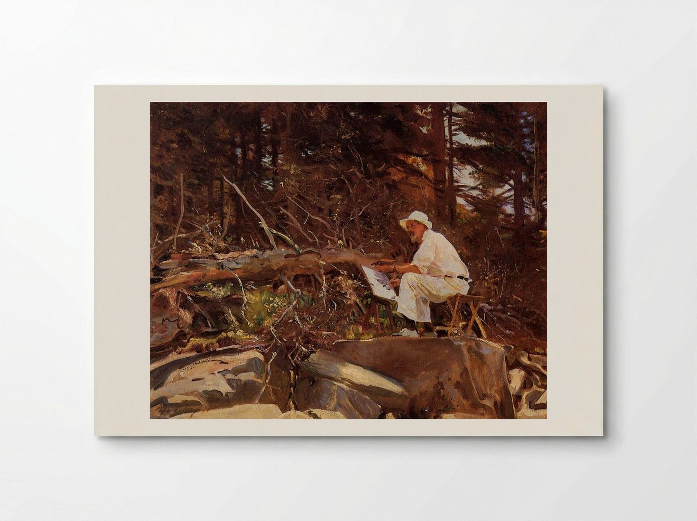 The Artist Sketching (John Singer Sargent) - John Singer Sargent - Poster