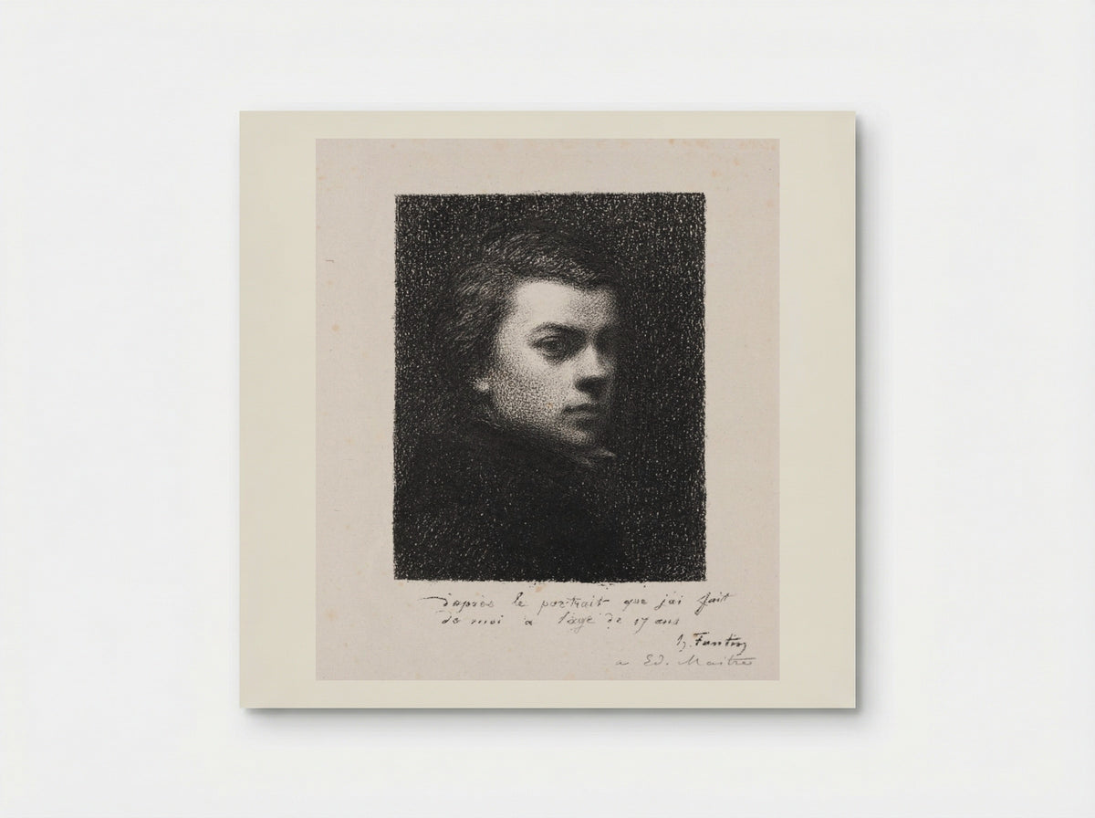 The Artist at 17 Years - Henri Fantin-Latour - Poster