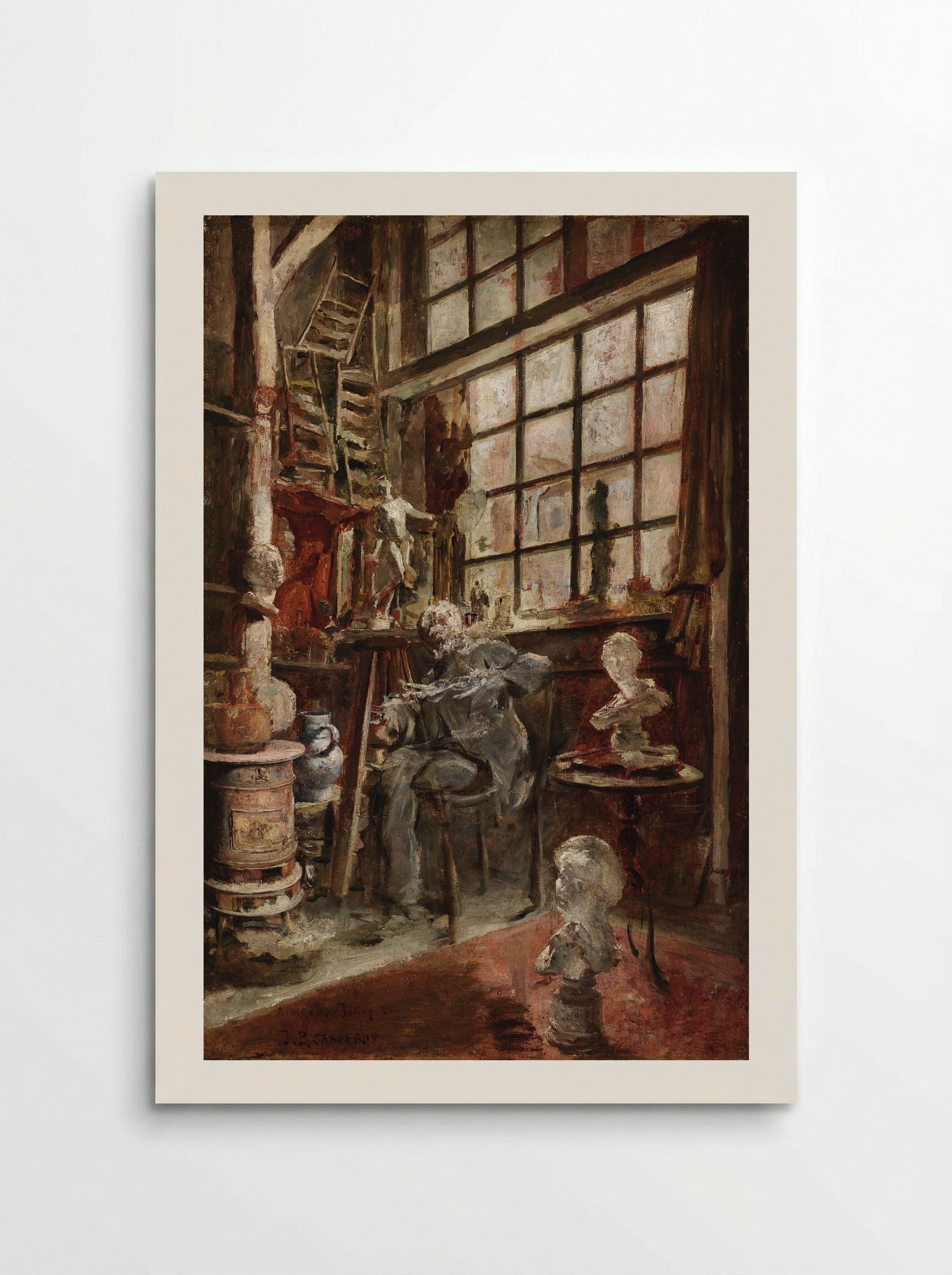 The Artist in his Studio - Jean-Baptiste Carpeaux - Poster