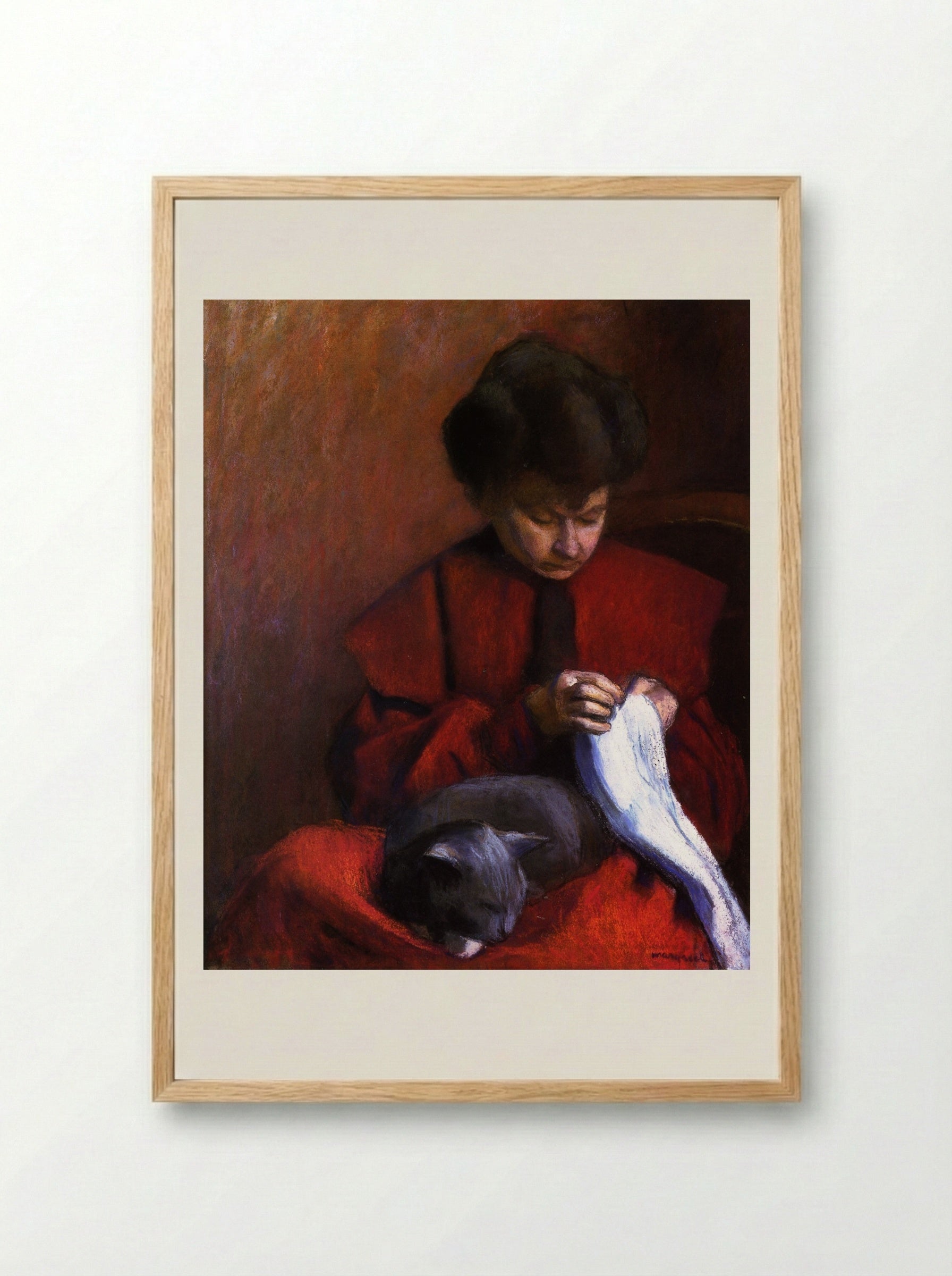 The Artist's Mother - Mary Cassatt - Framed Print Wood