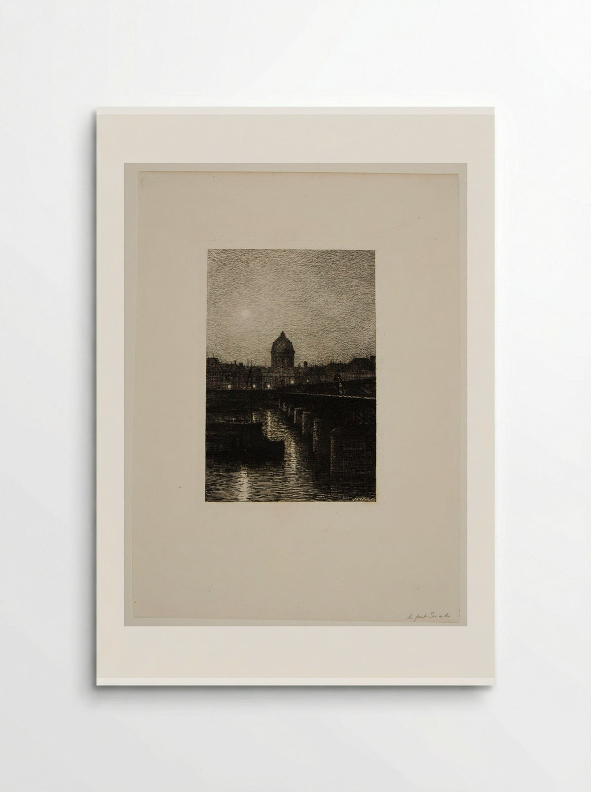 The Arts Bridge and the Institute - Maxime Lalanne - Poster