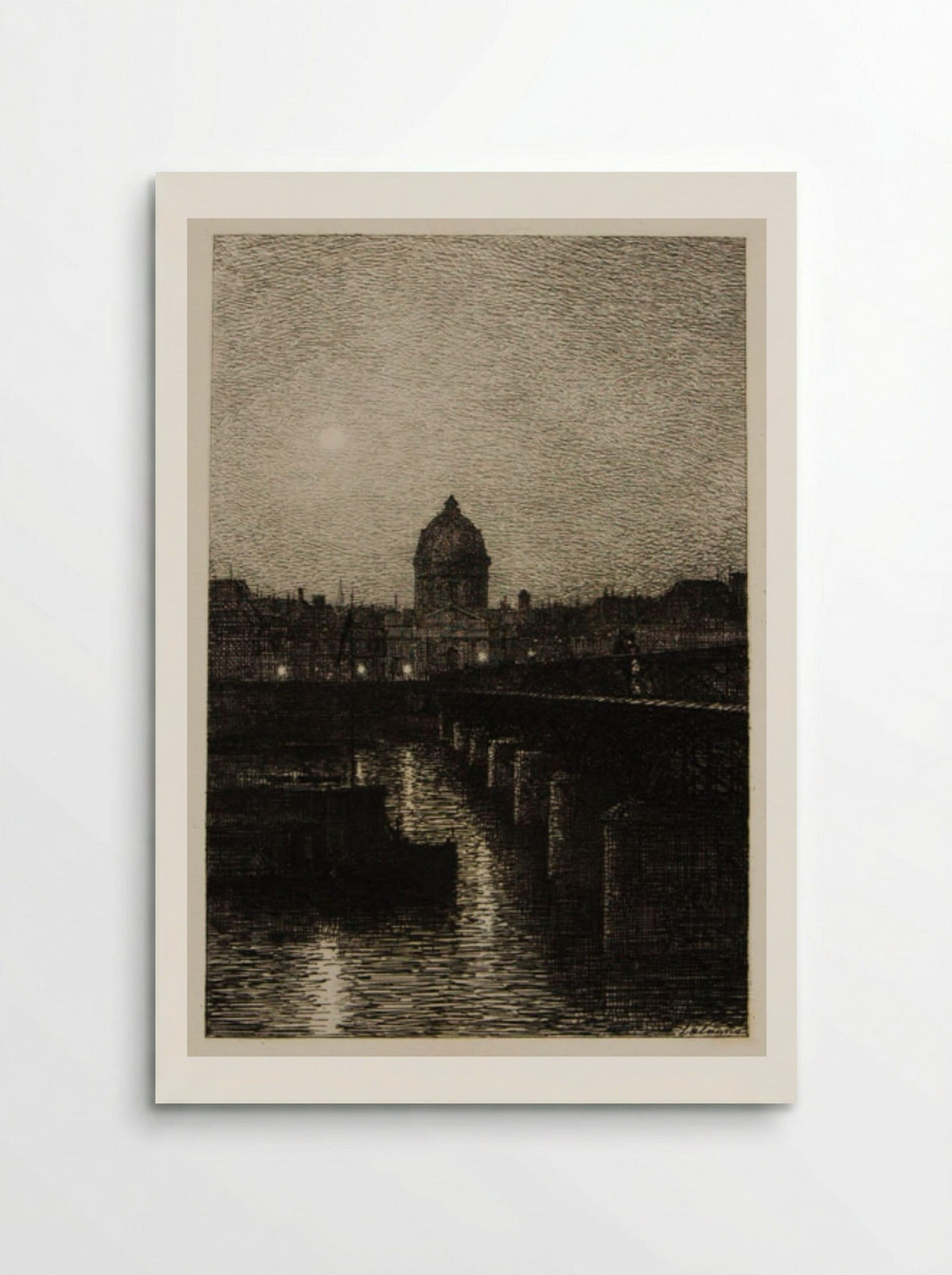 The Arts Bridge and the Institute - Maxime Lalanne - Poster