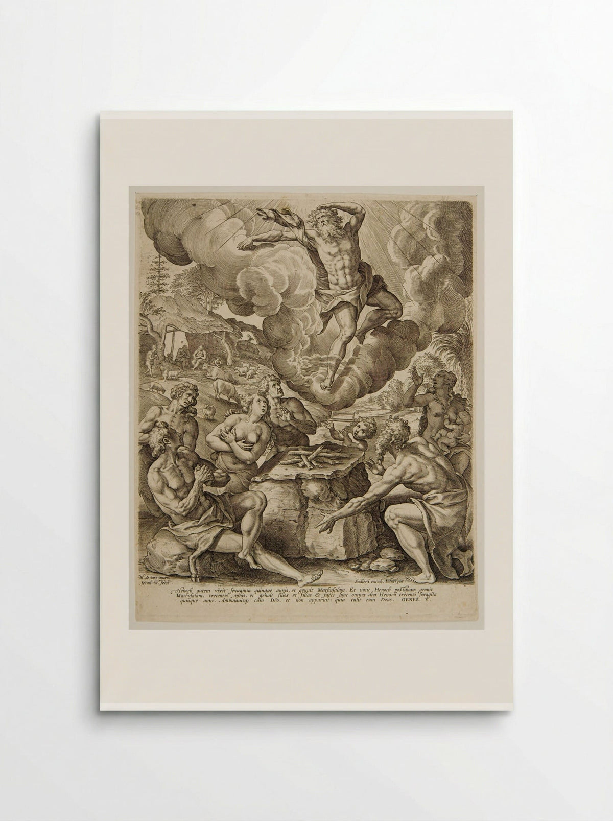 The Ascension of Enoch - Hieronymus Wierix - Poster