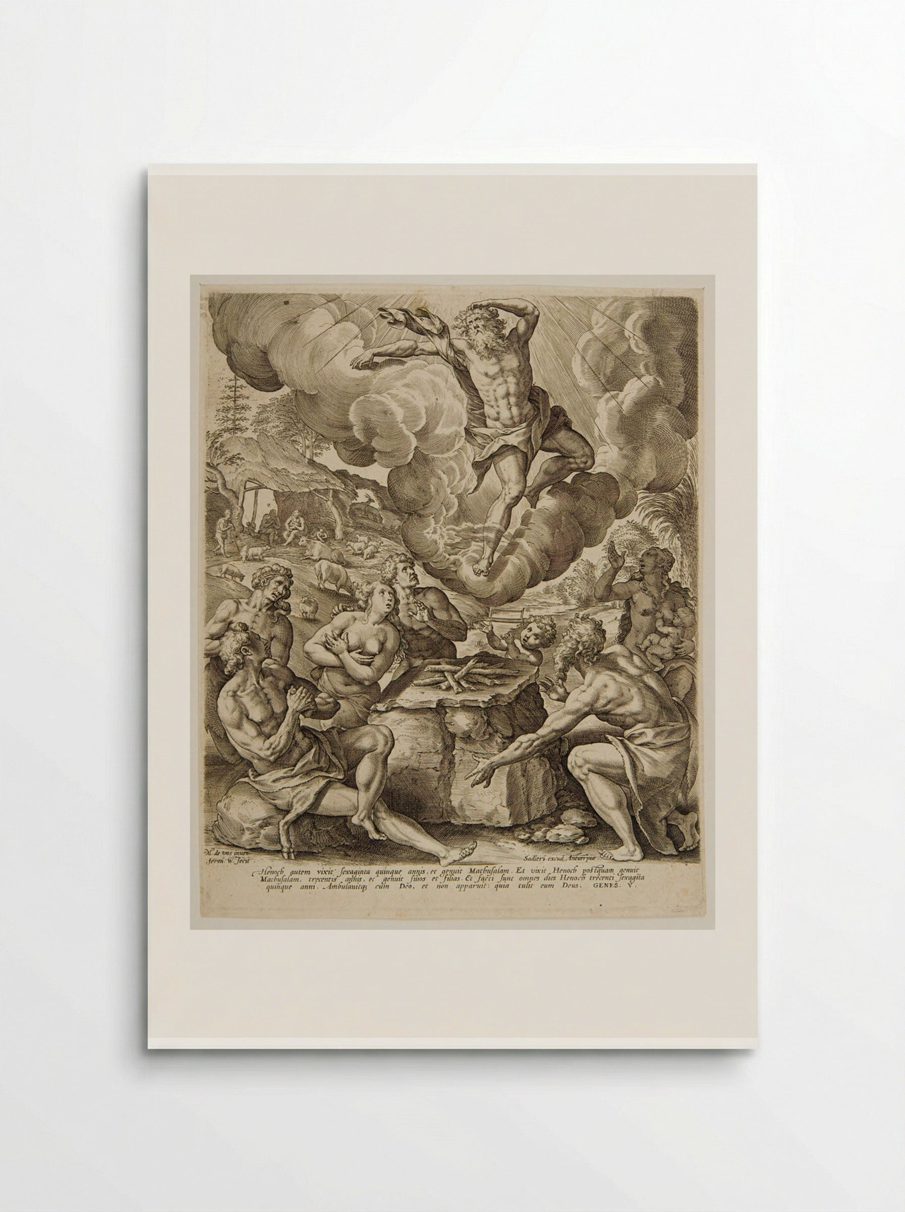 The Ascension of Enoch - Hieronymus Wierix - Poster