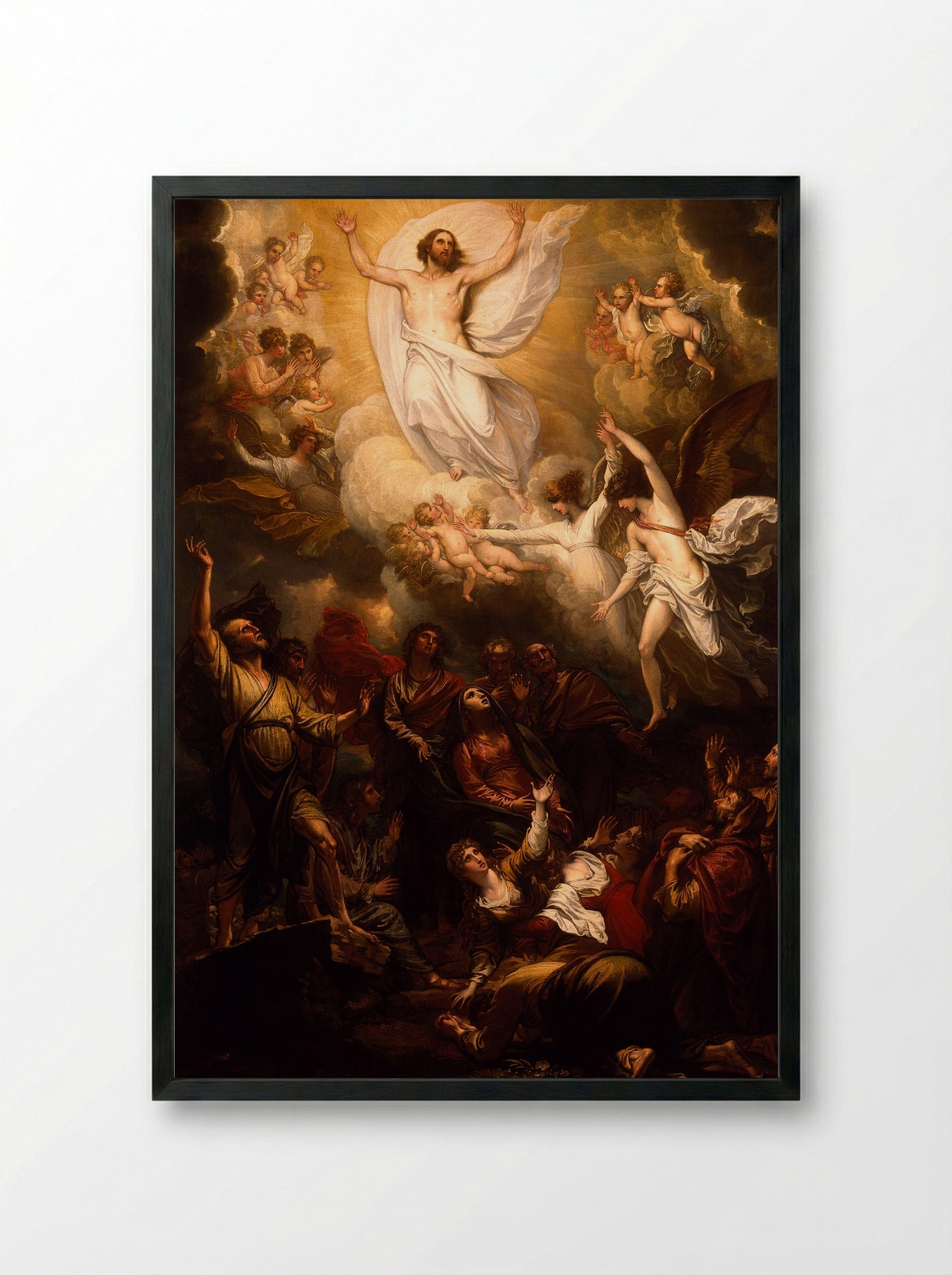 The Ascension - Benjamin West - Framed Print Black