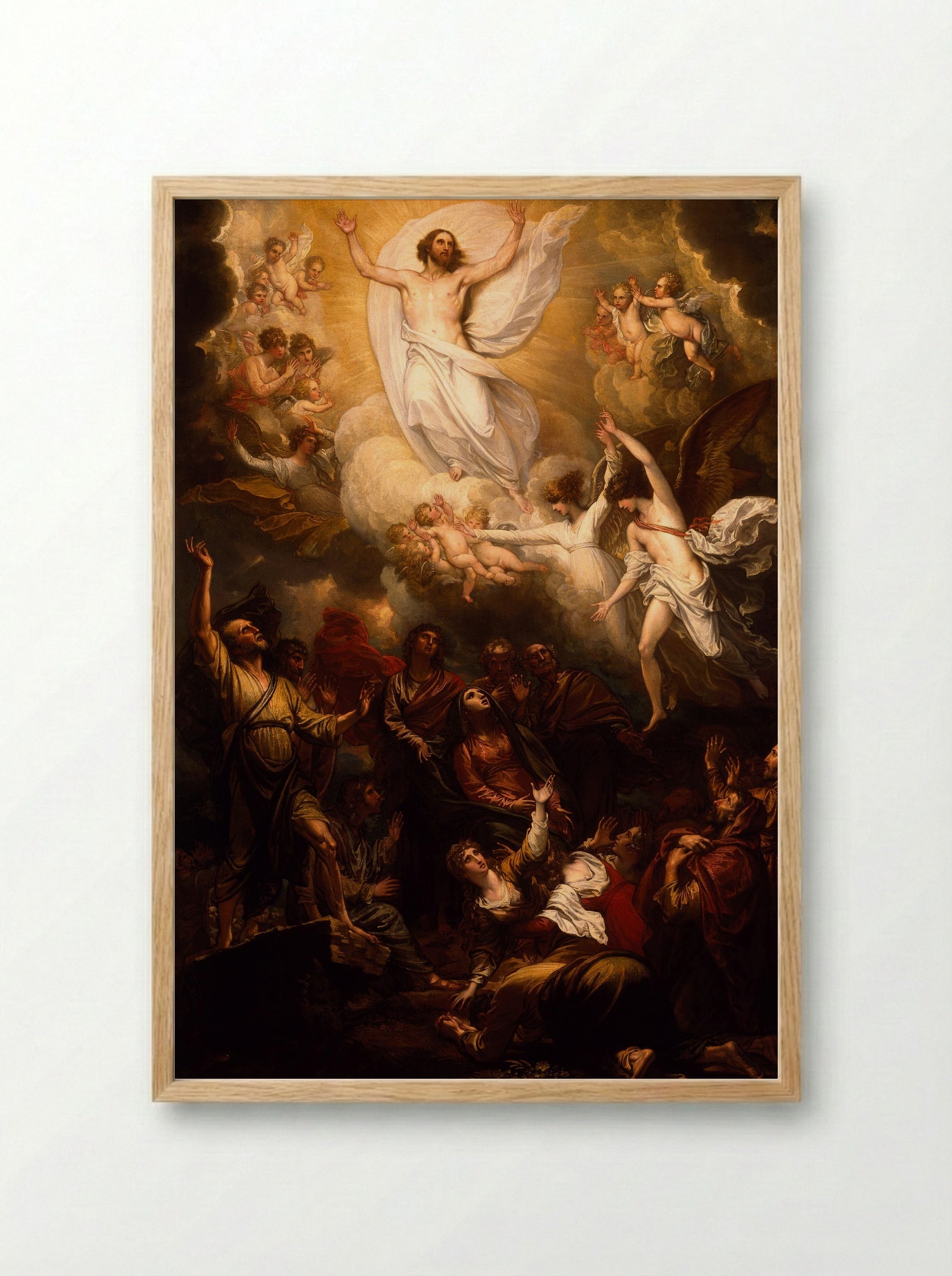 The Ascension - Benjamin West - Framed Print Wood