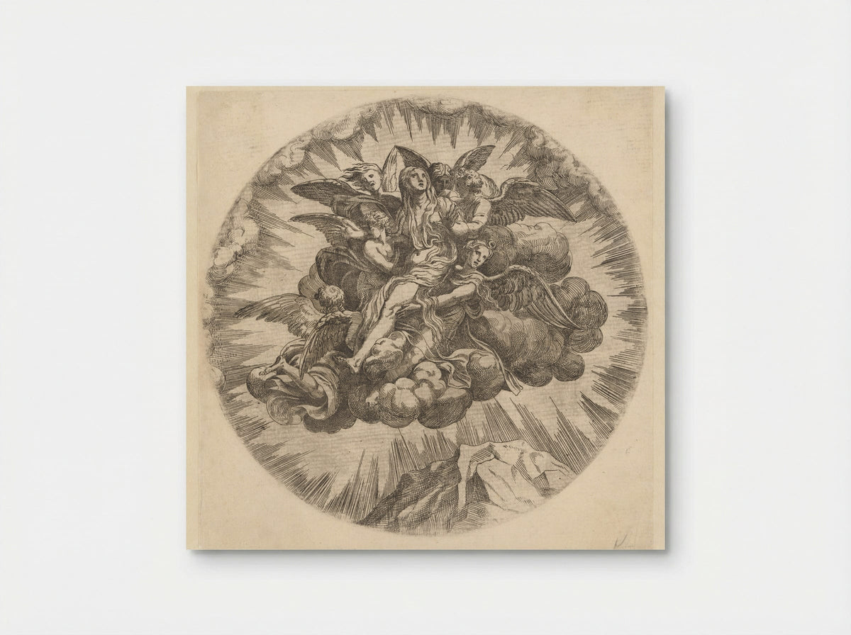 The Assumption of Mary Magdalene - Jean Mignon - Poster