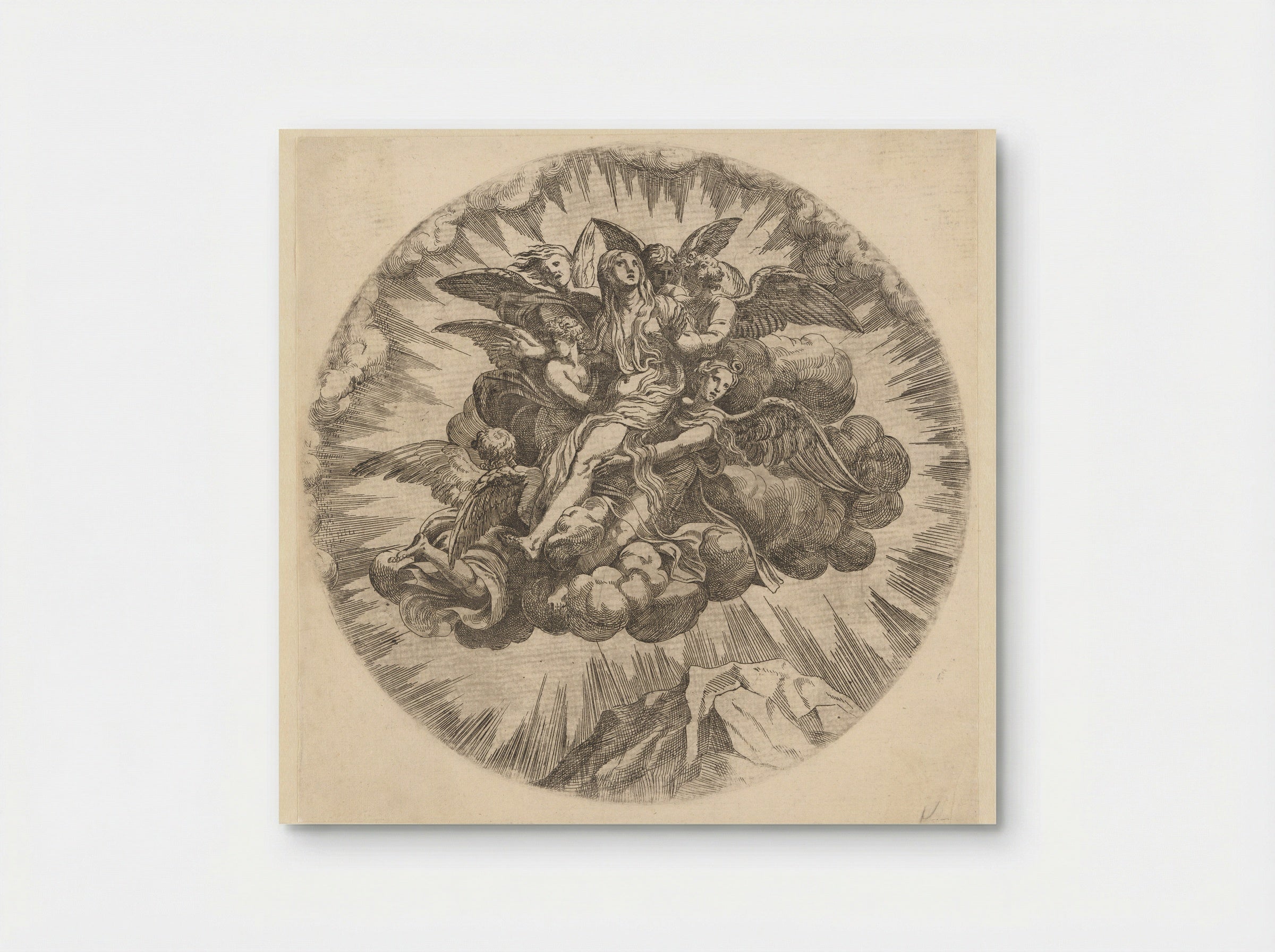 The Assumption of Mary Magdalene - Jean Mignon - Poster