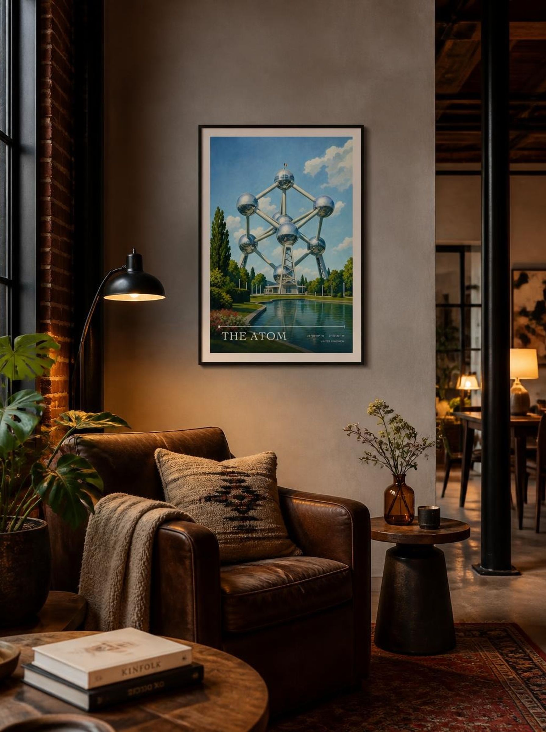 The Atom United Kingdom Travel Poster - Lifestyle