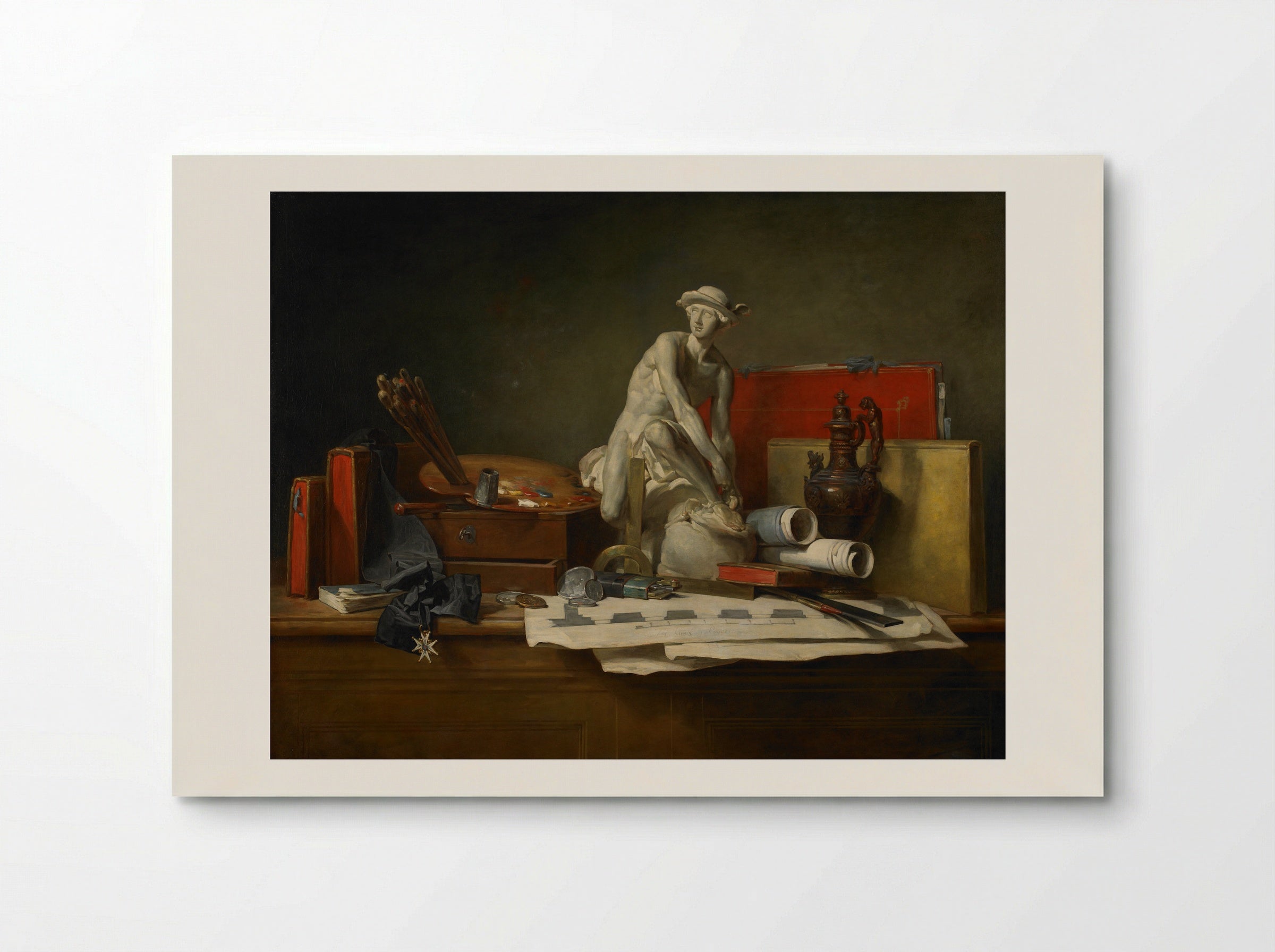 The Attributes of Art - Jean-Baptiste-Simeon Chardin - Poster
