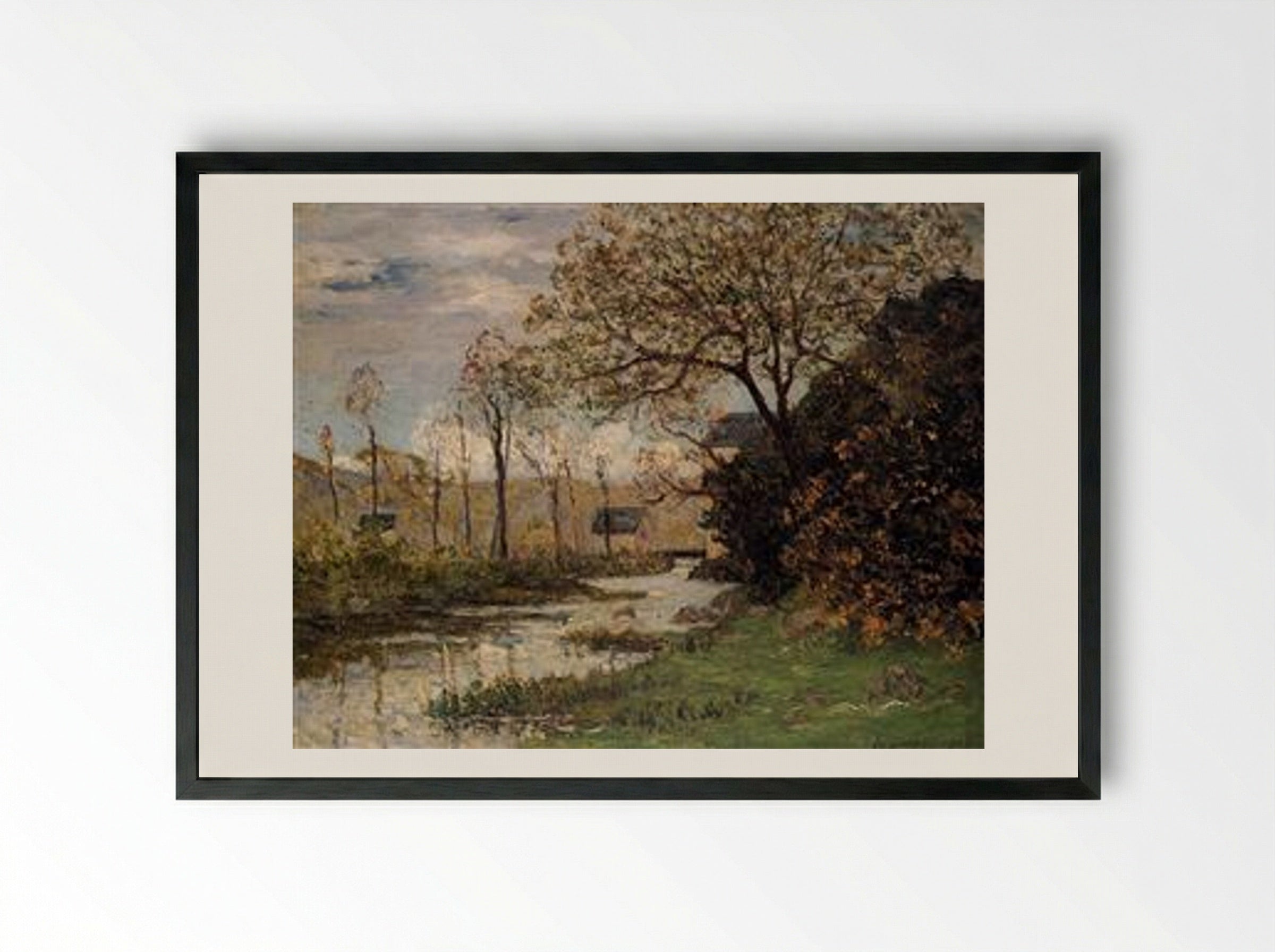 The Auray River - Maxime Maufra - Framed Print Black