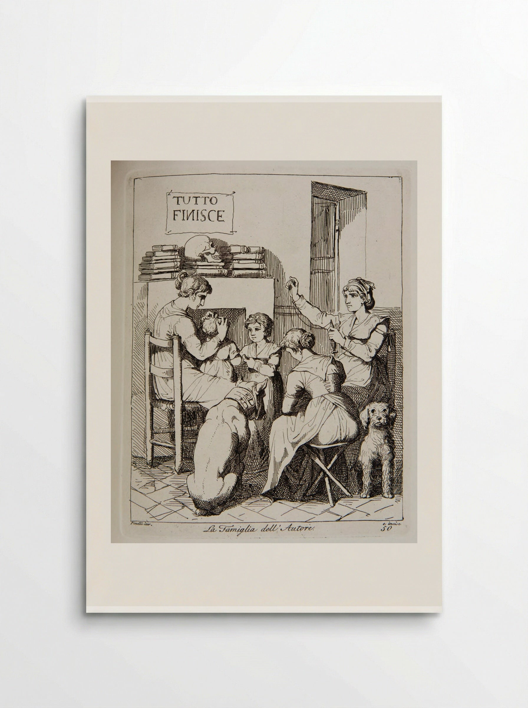 The Author's Family - Bartolomeo Pinelli - Poster