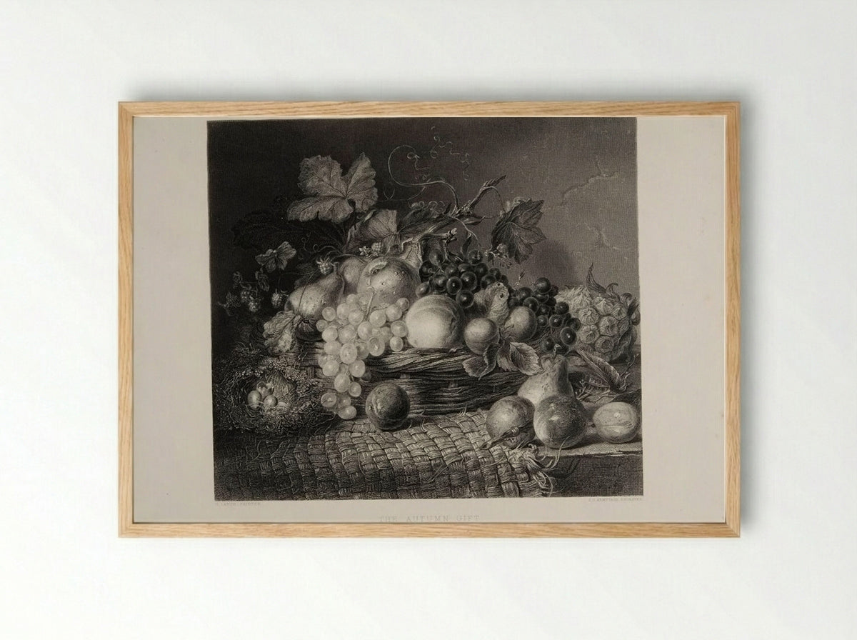 The Autumn Gift - James Charles Armytage - Framed Print Wood