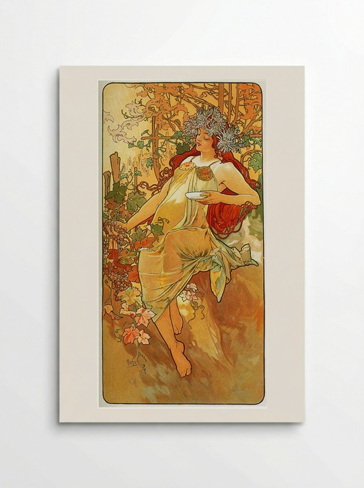 The Autumn - Alphonse Mucha - Poster