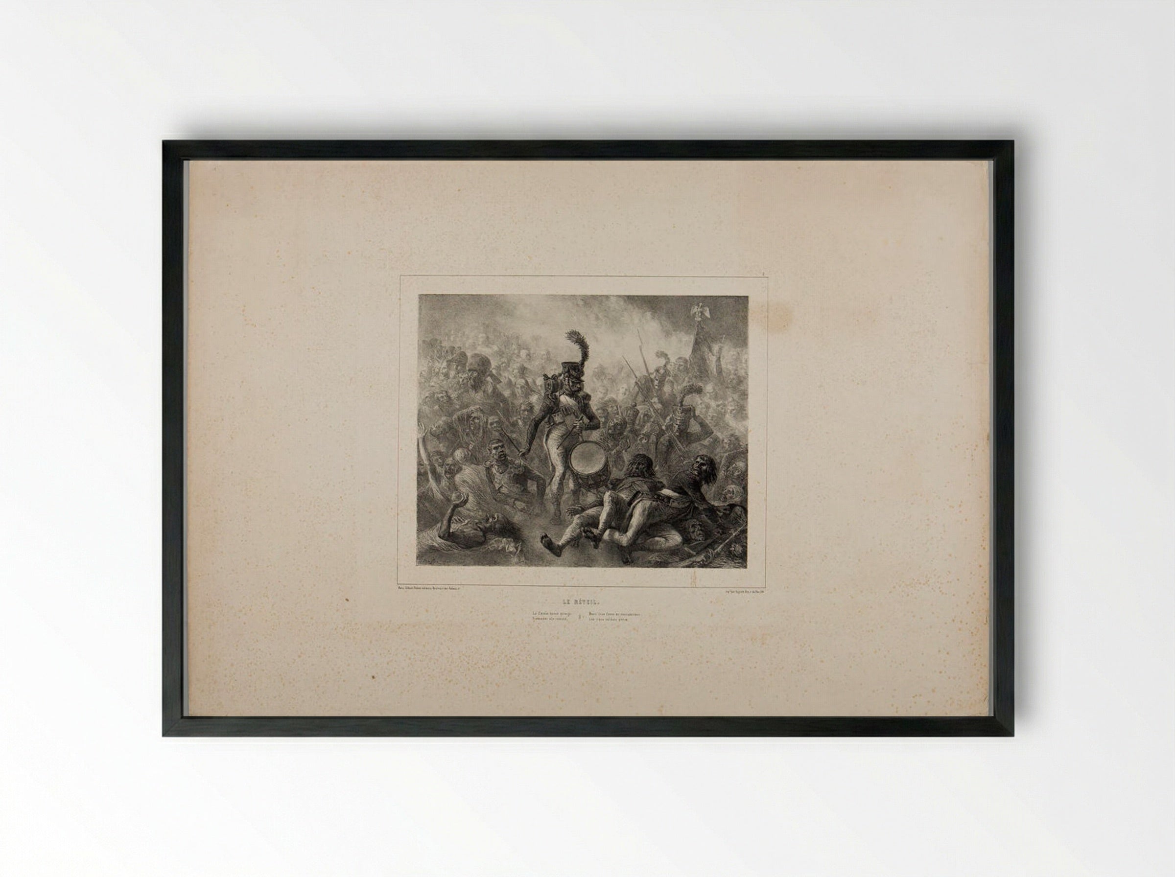 The Awakening - Denis-Auguste-Marie Raffet - Framed Print Black