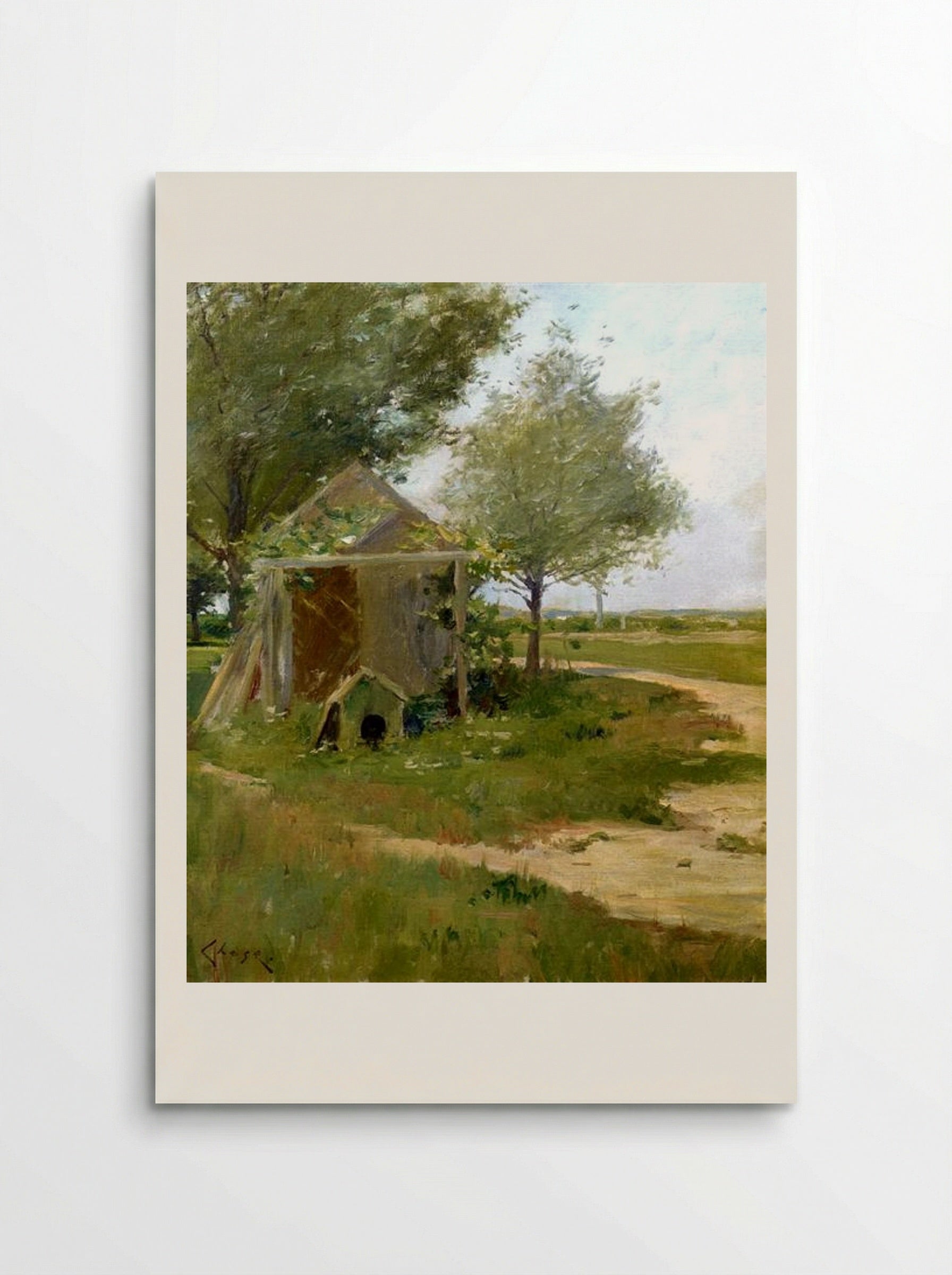 The Back Yard, Shinnecock, Long Island, New York - William Merritt Chase - Poster